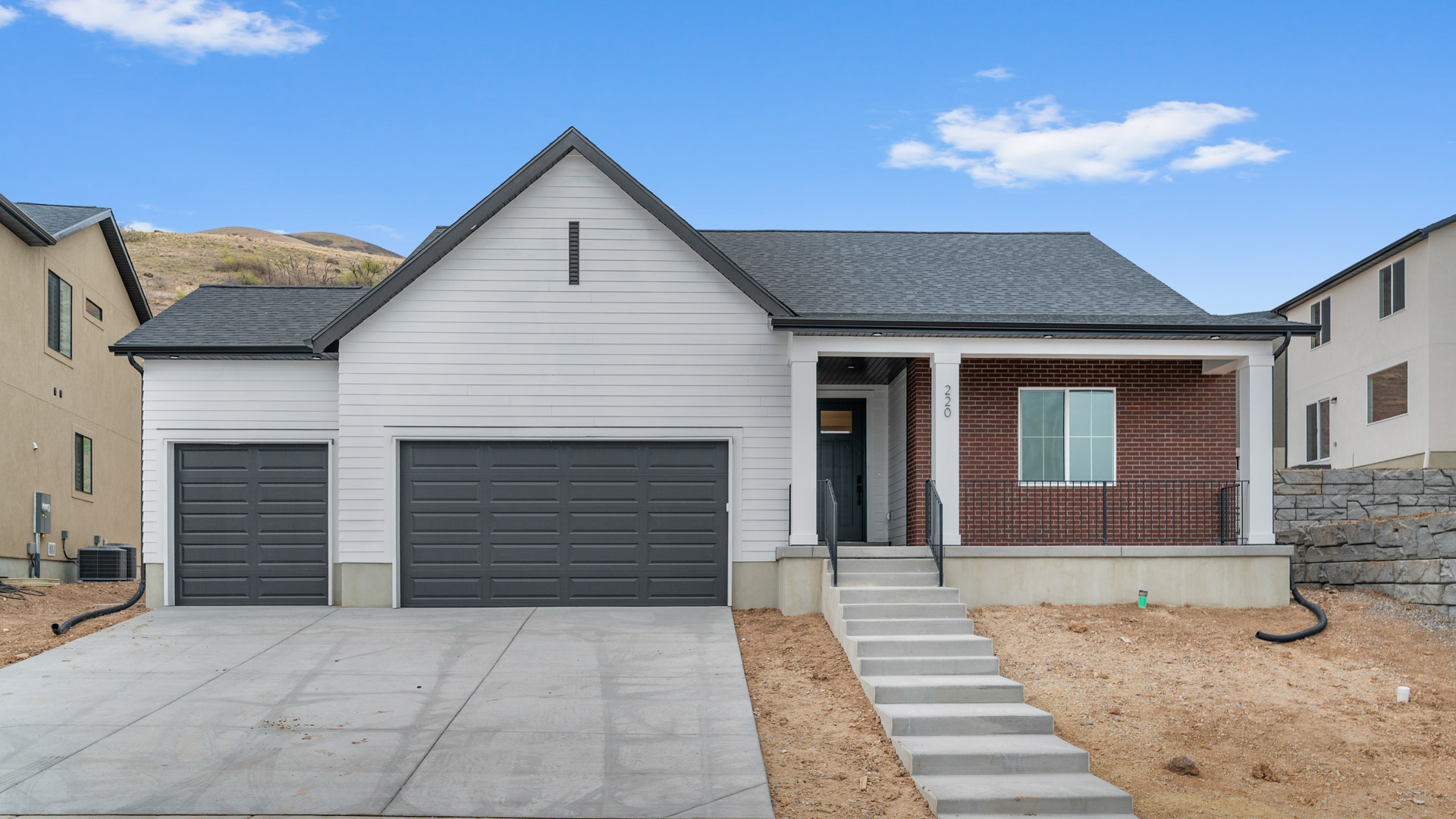 Modern farmhouse elevation Monroe Exterior.