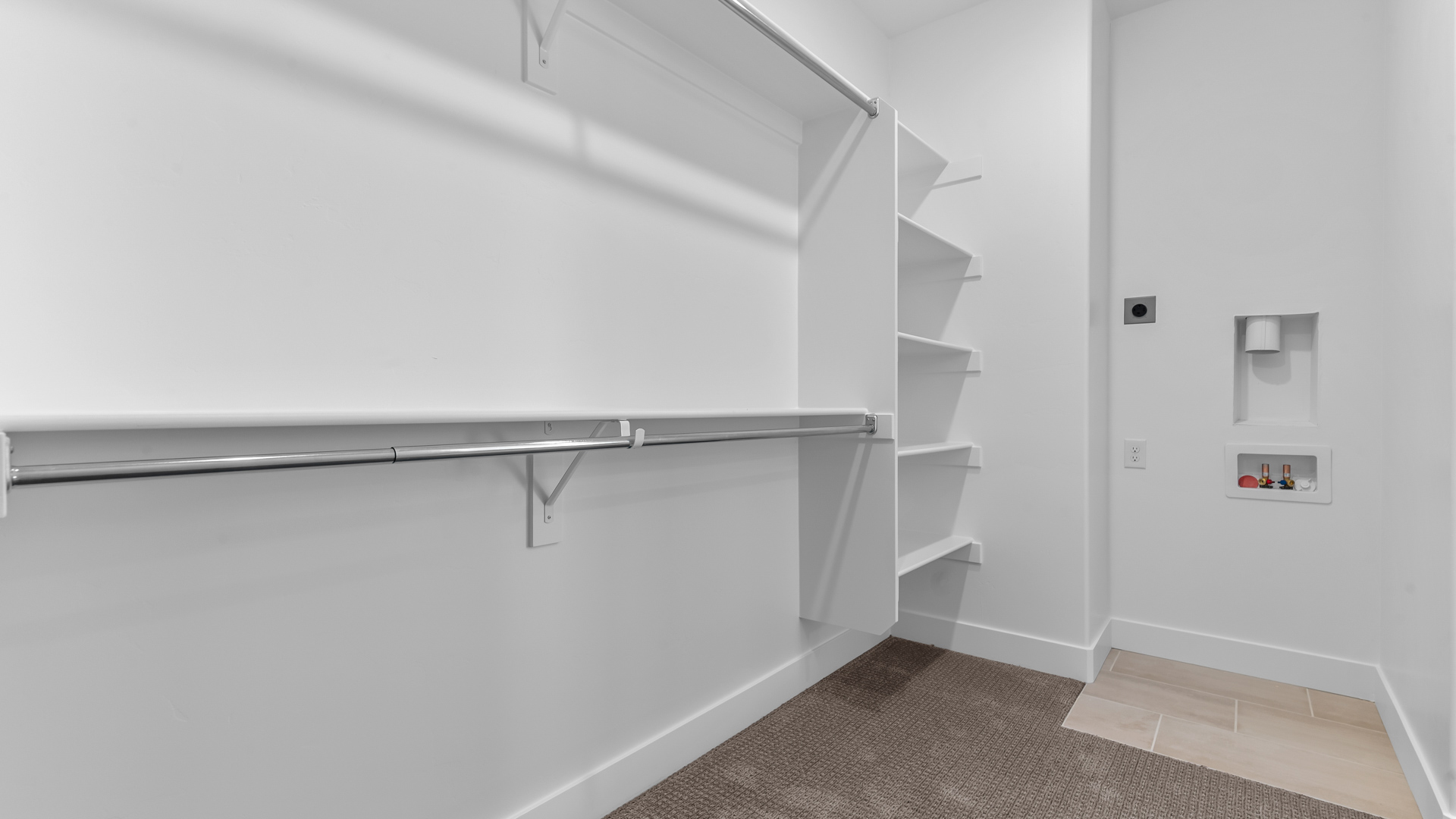 Large walk-in closet.