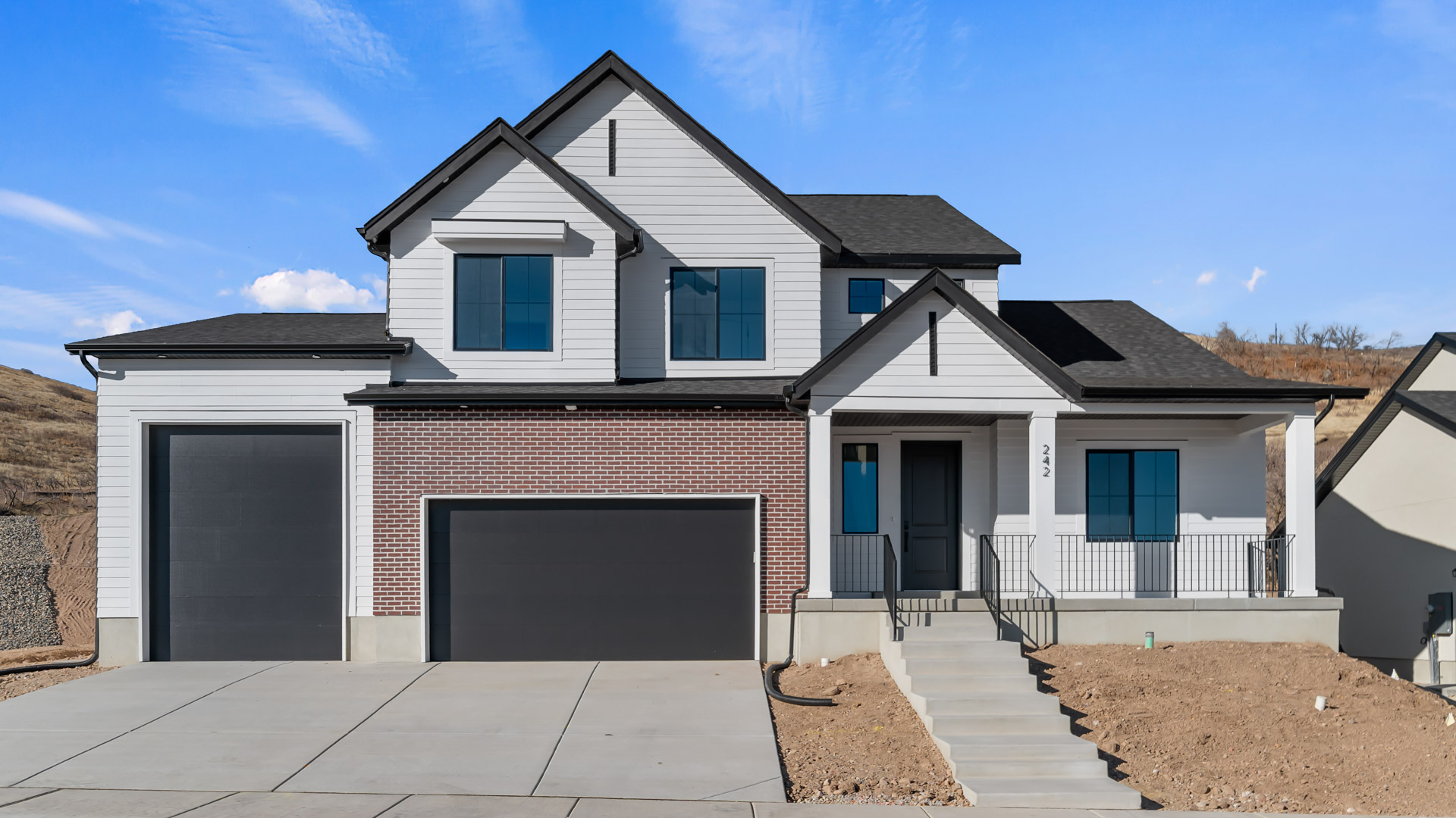 Sydney modern farmhouse exterior elevation.