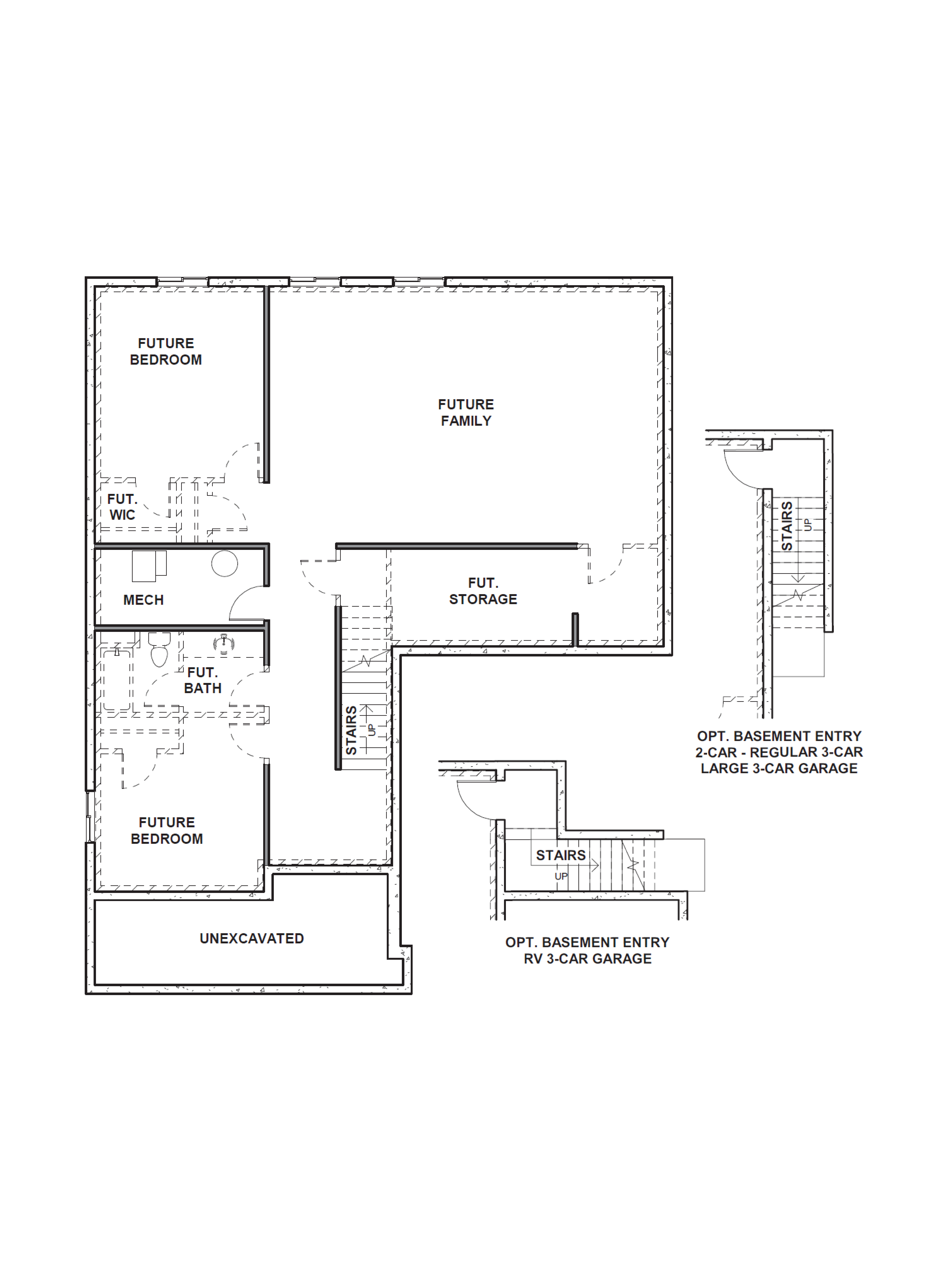 basement level of the sydney plan in our inverness community in lehi, utah
