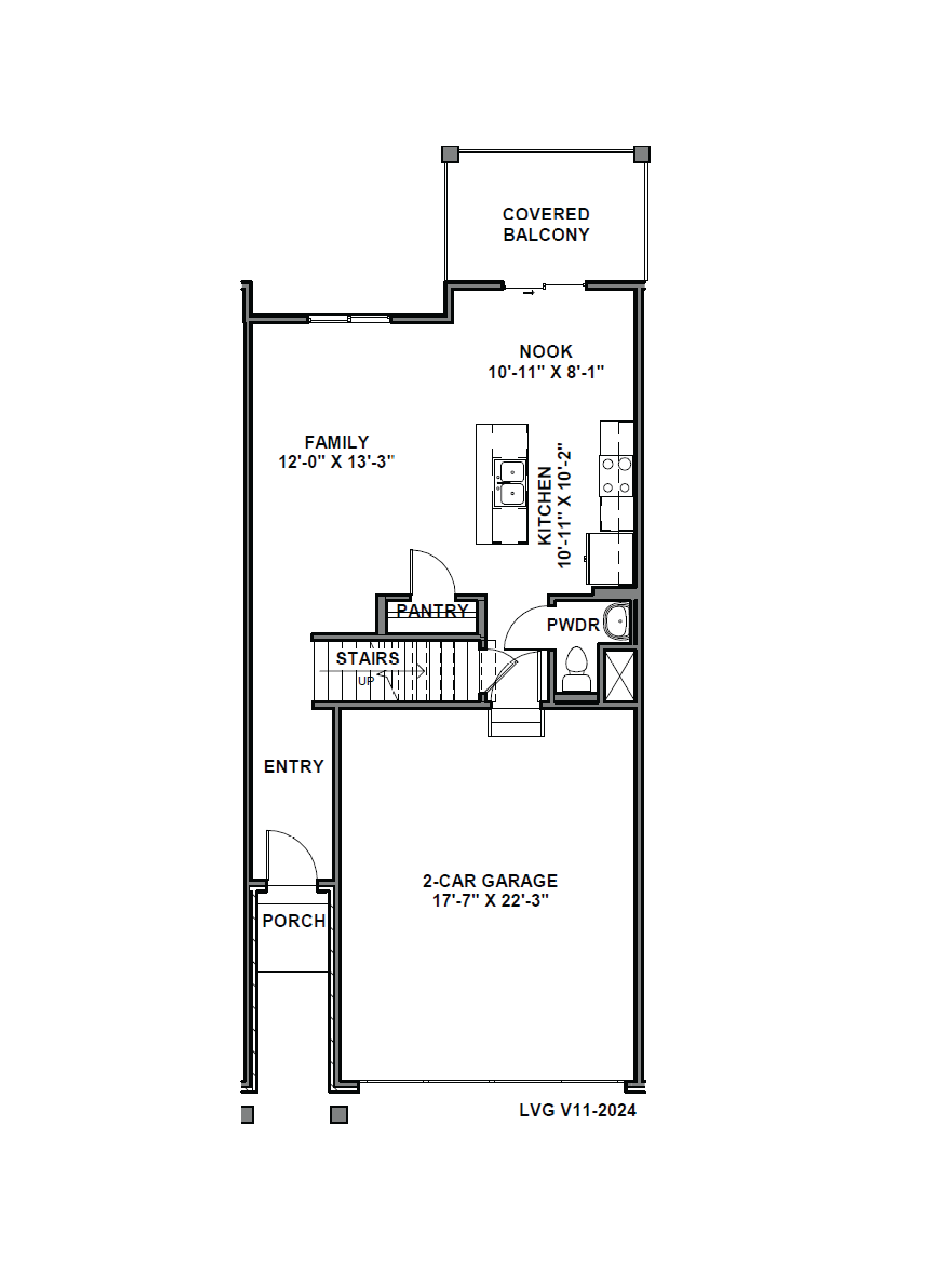 main floor in our inverness millbrook plan featured a spacious living room and kitchen in lehi, utah