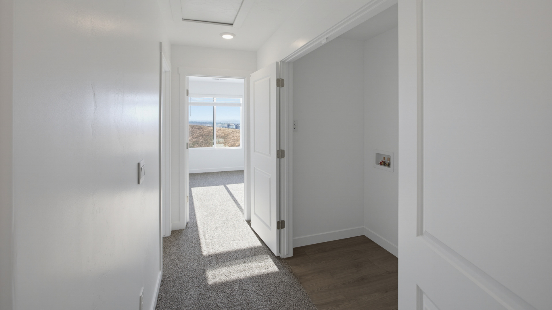 Bedroom with windows