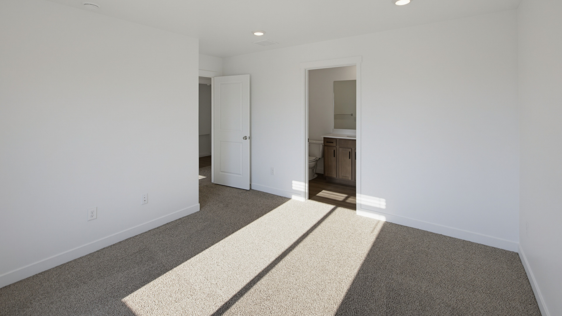 Bedroom with windows