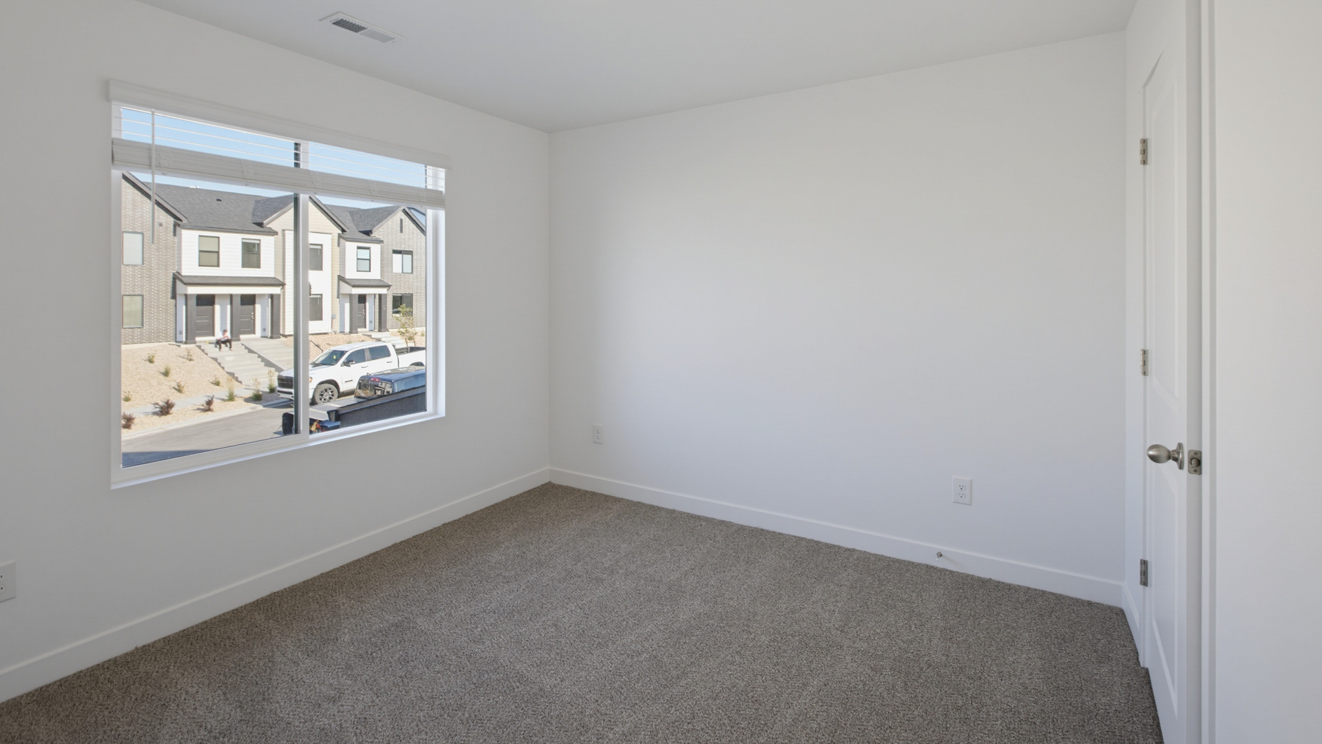 Bedroom with windows