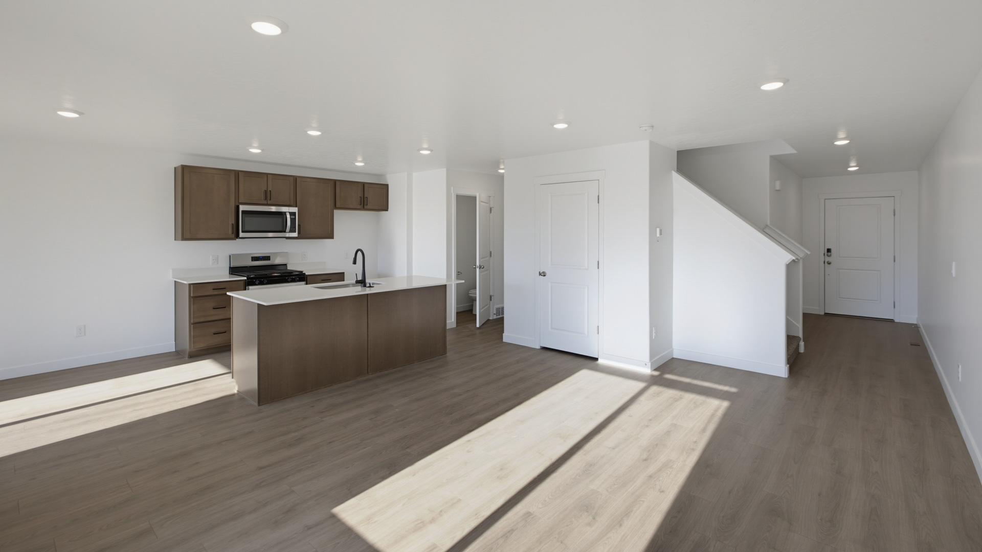 Main living space with large window