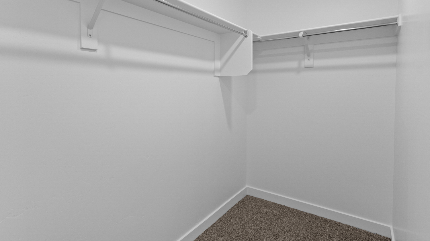 Spacious walk-in closet.