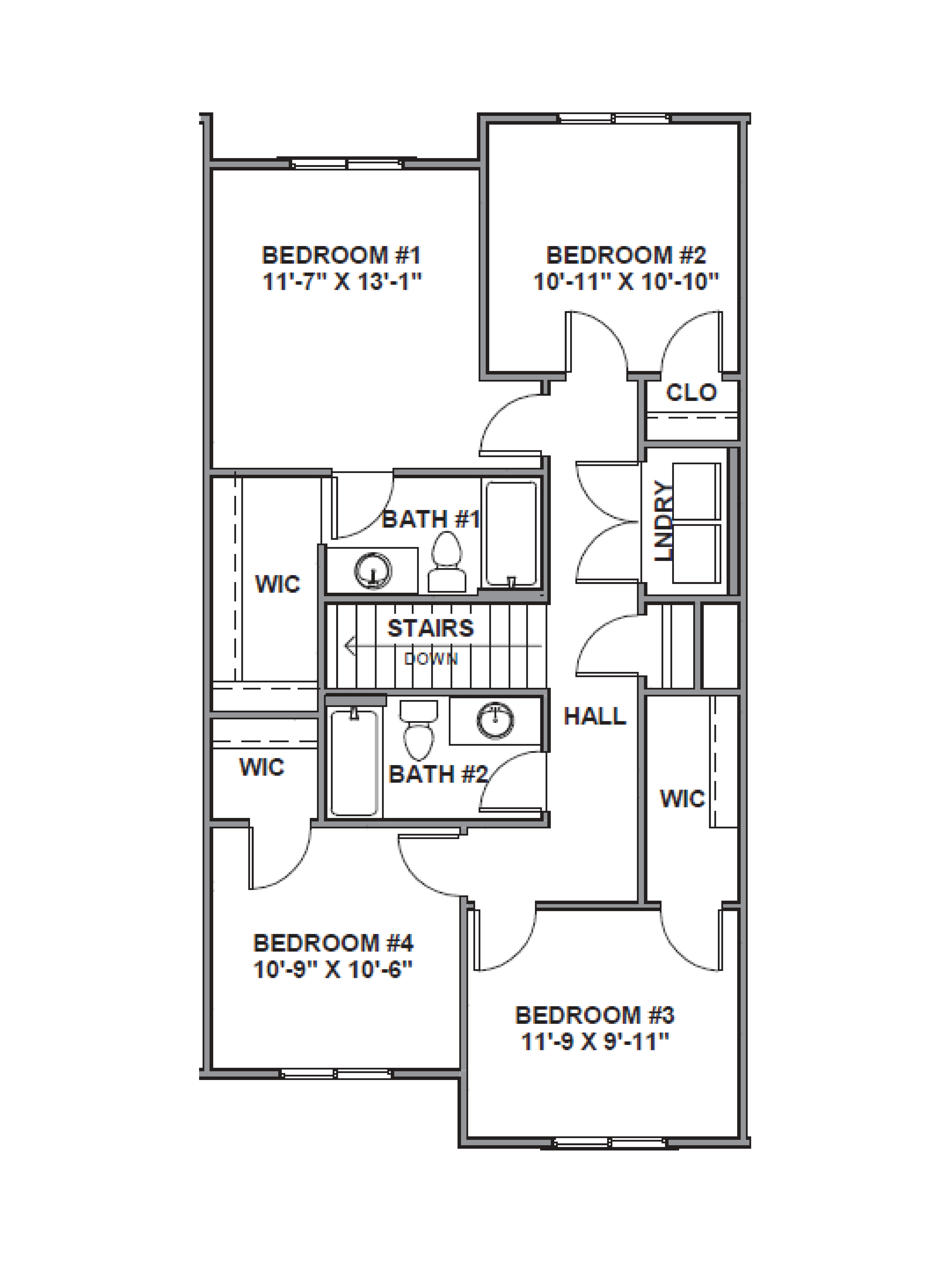 Second floor level in our oakridge plan in lehi, utah