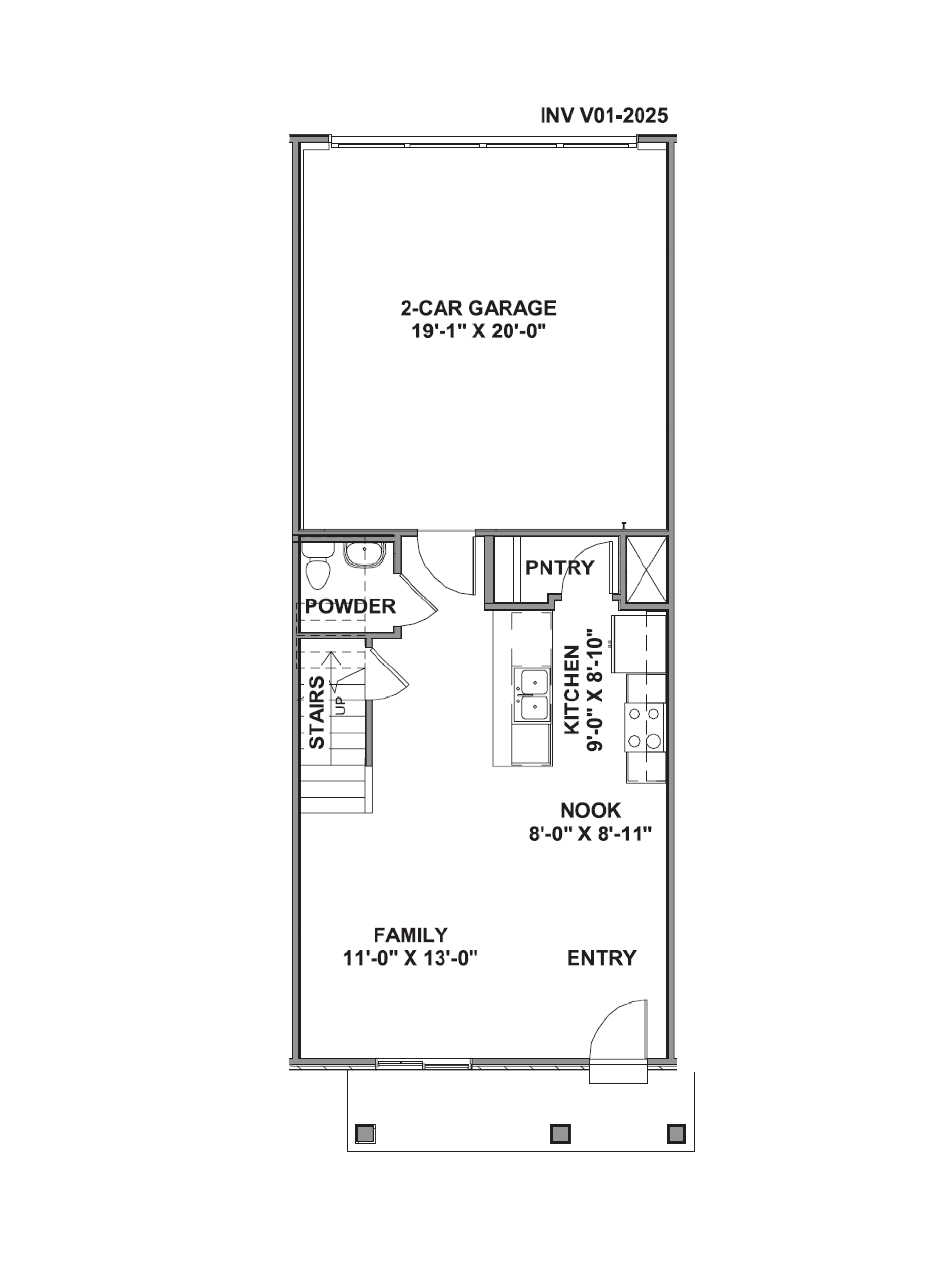 Dalton main floor featuring spacious living room and kitchen at our inverness community in lehi, utah