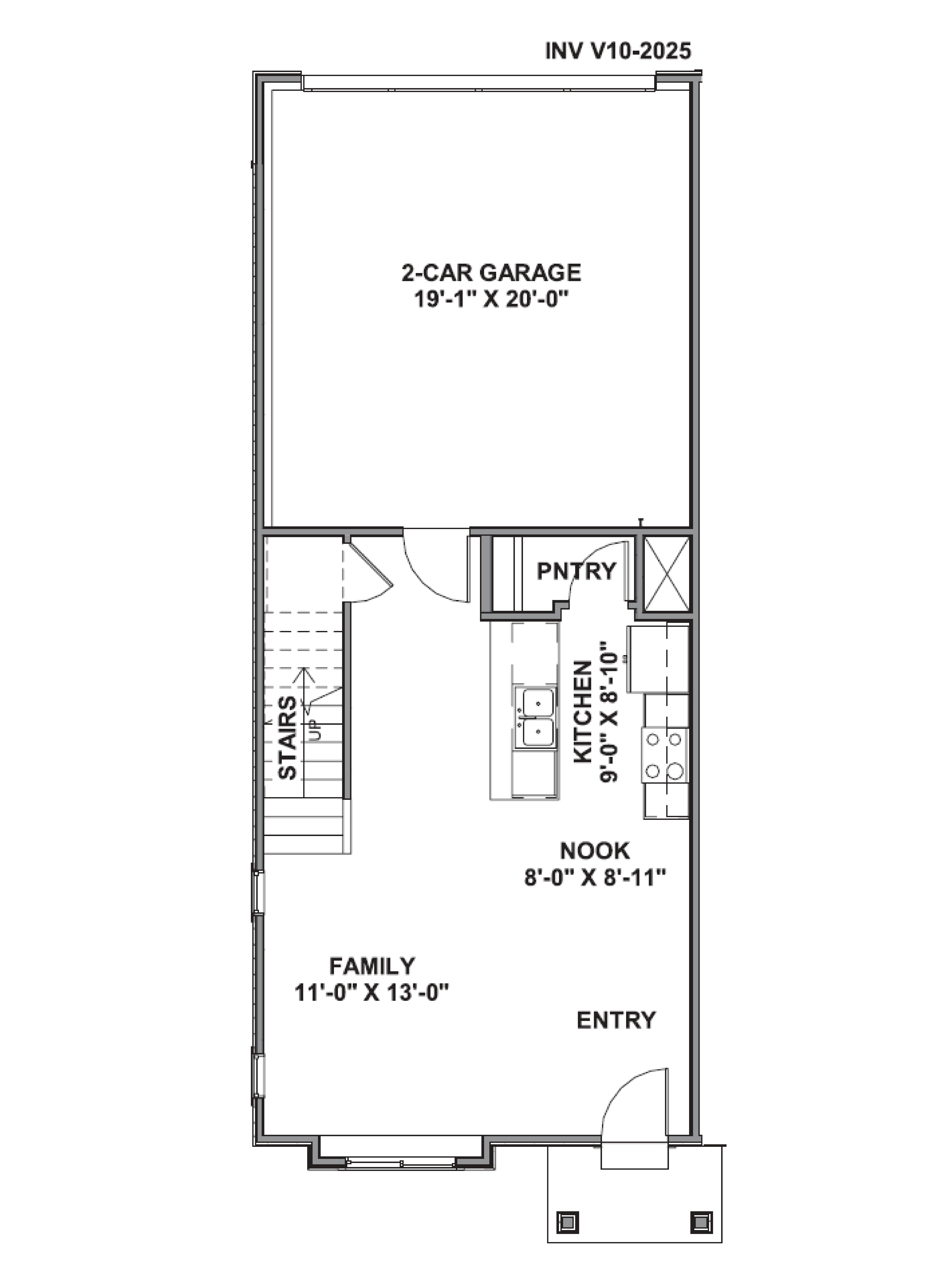 Dalton main floor featuring spacious living room and kitchen at our inverness community in lehi, utah