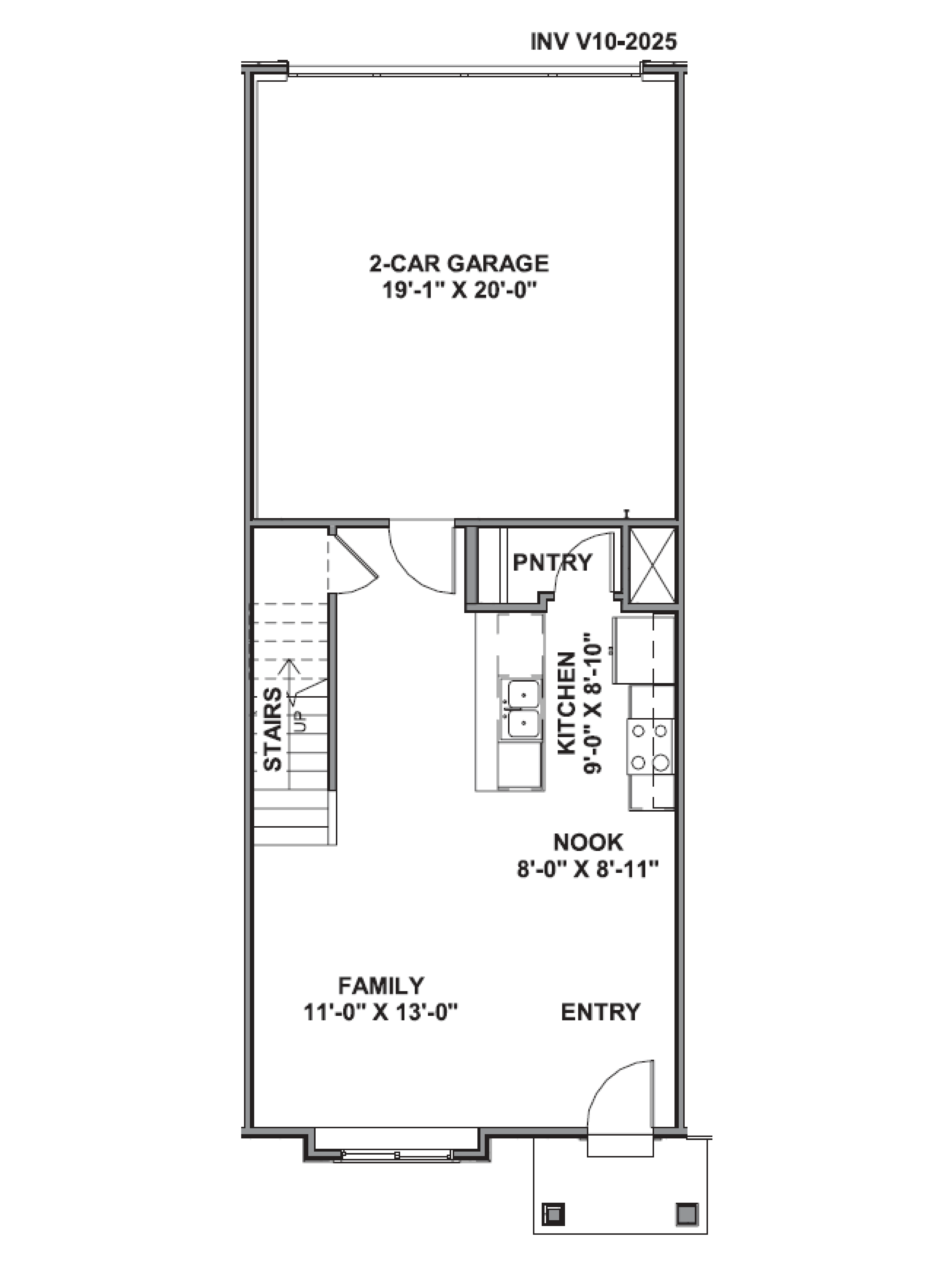 Dalton main floor featuring spacious living room and kitchen at our inverness community in lehi, utah