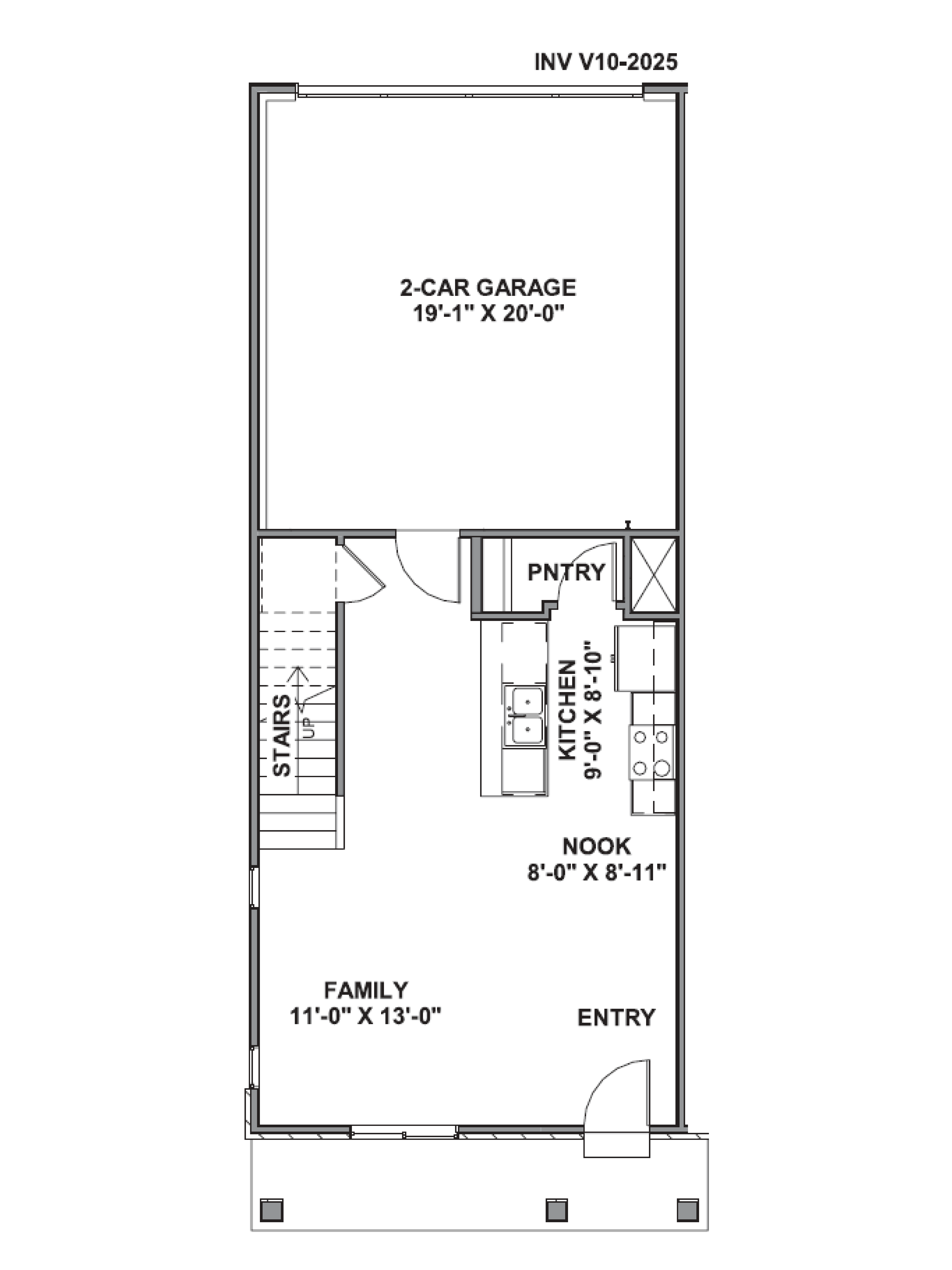 Dalton main floor featuring spacious living room and kitchen at our inverness community in lehi, utah