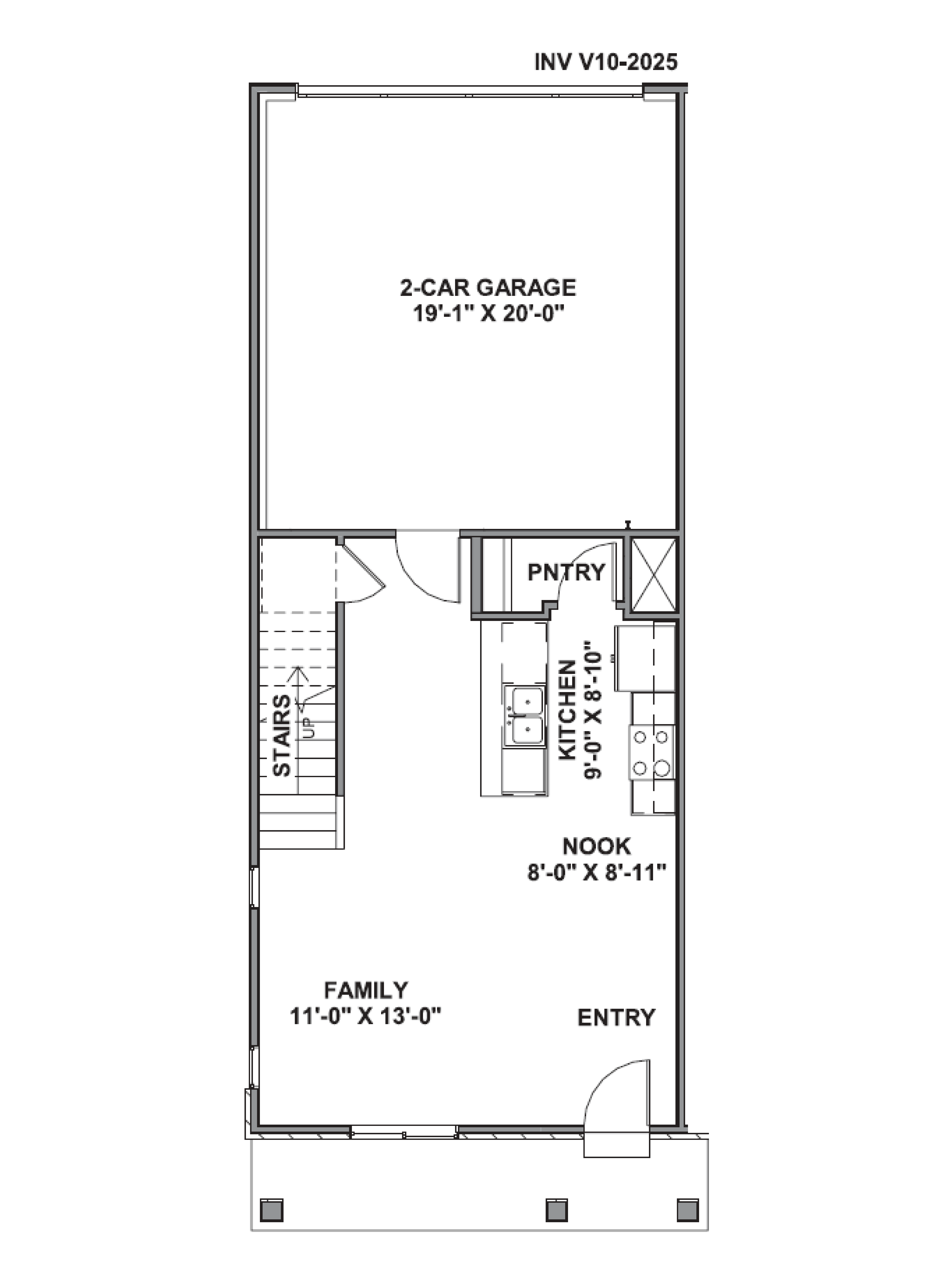 Dalton main floor featuring spacious living room and kitchen at our inverness community in lehi, utah