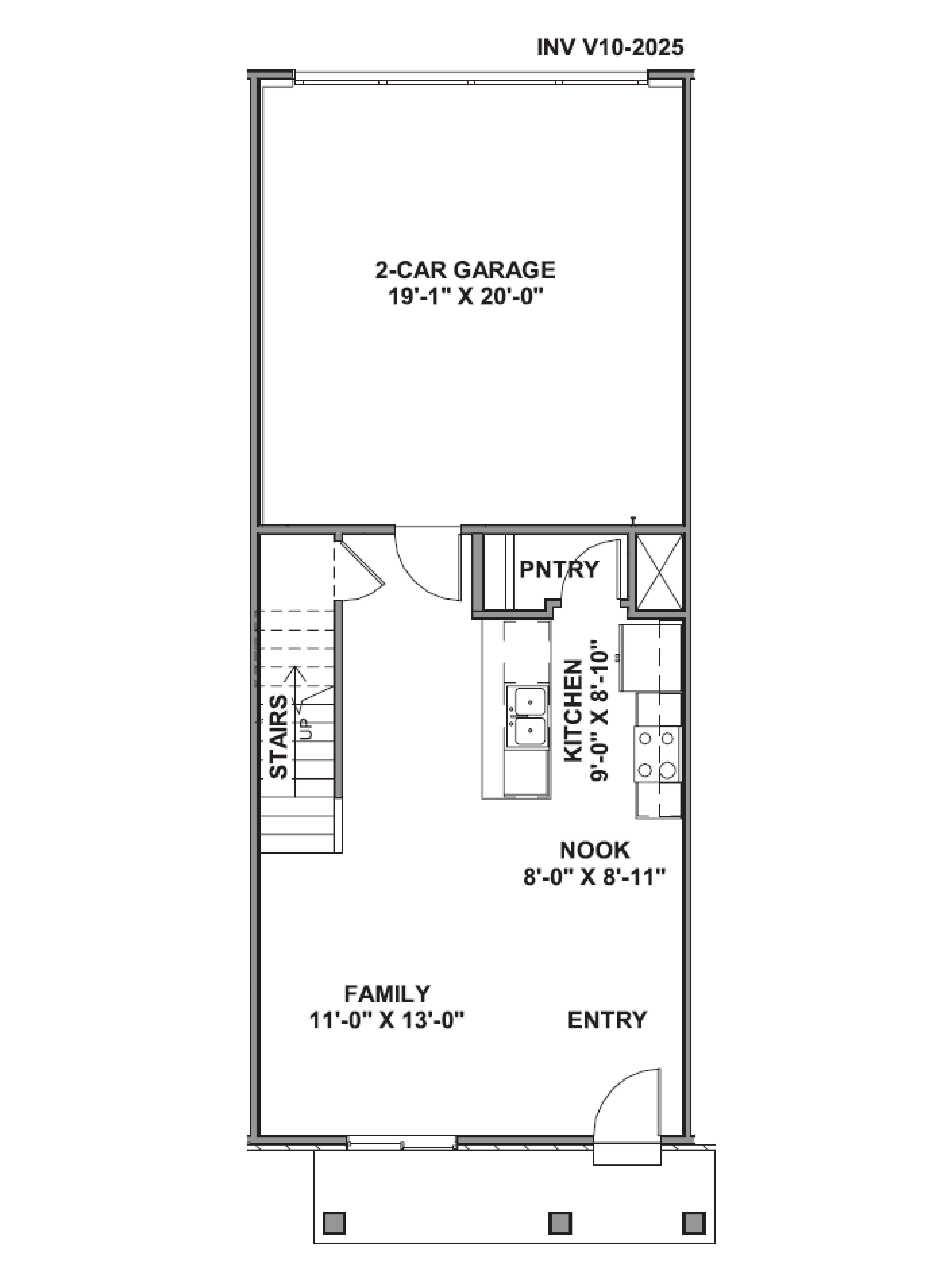 Dalton main floor featuring spacious living room and kitchen at our inverness community in lehi, utah