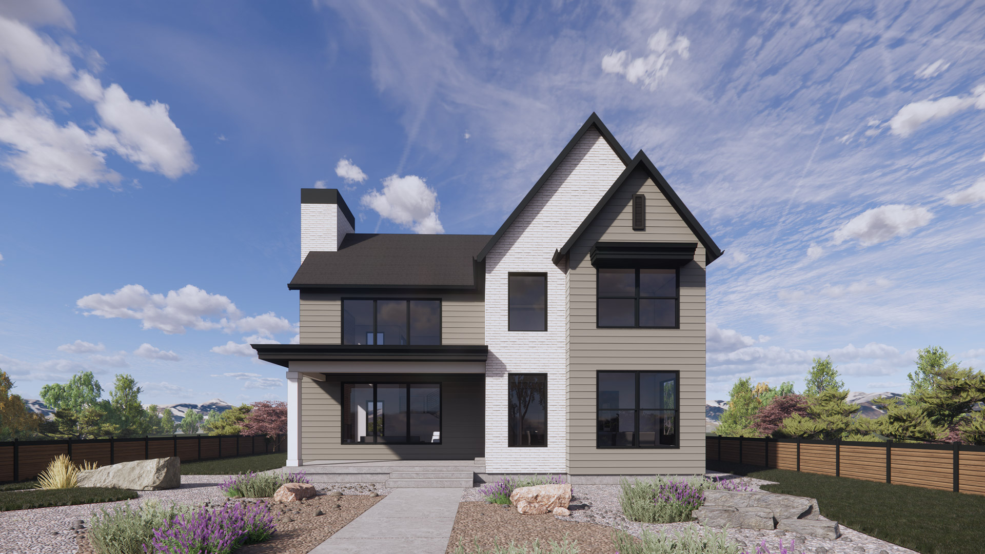 Broadford farmhouse elevation.