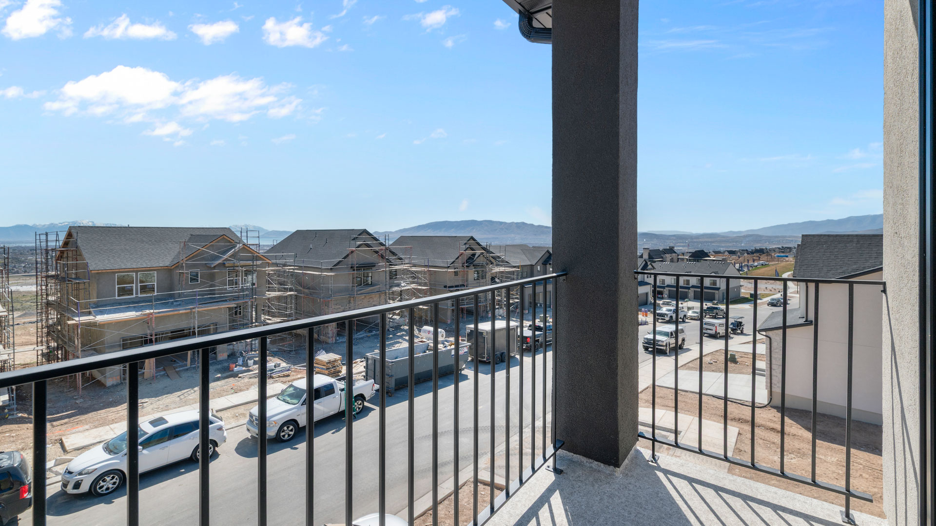 Covered deck off loft space.