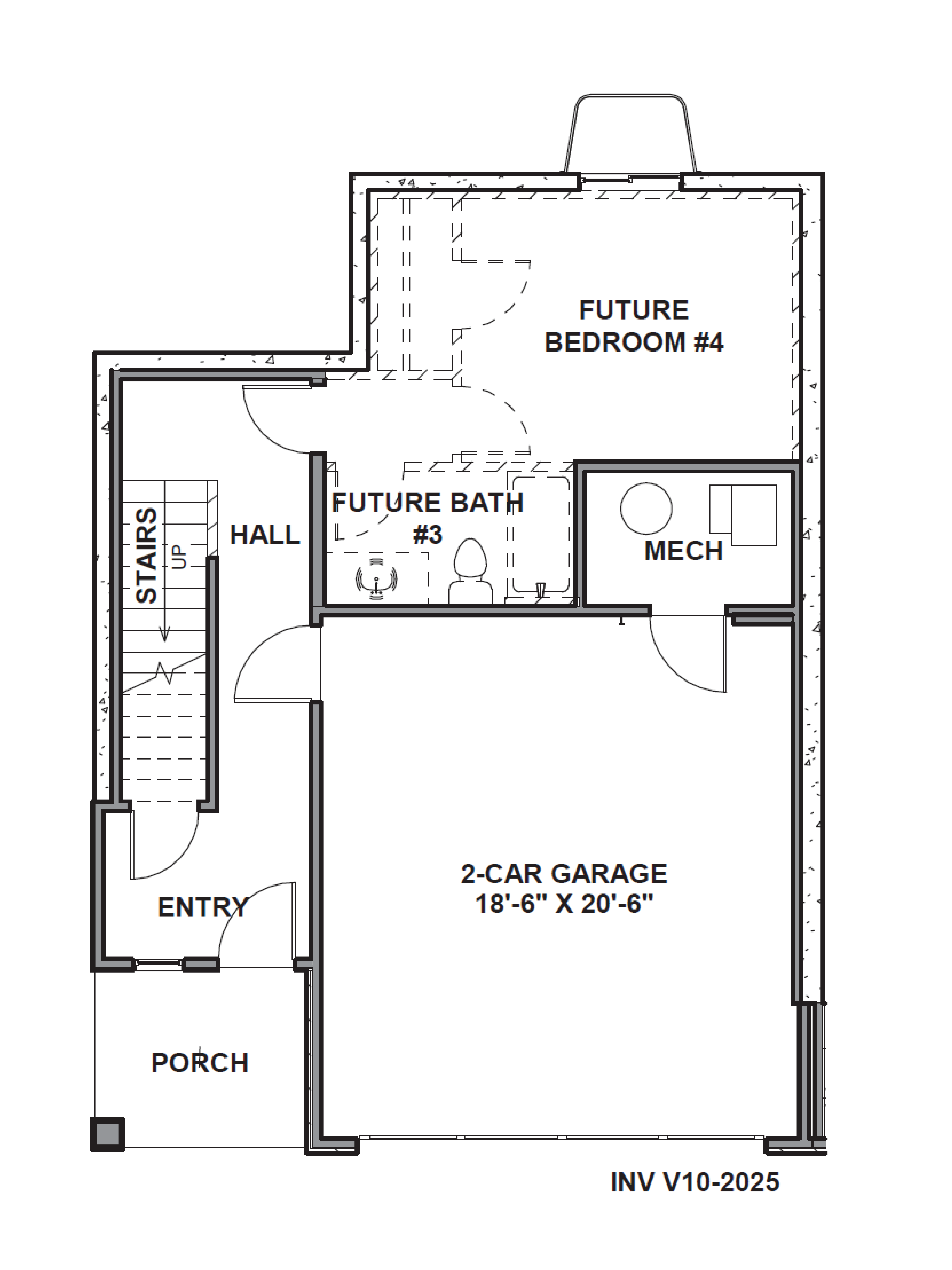 First floor of the overton townhome plan in our inverness community in lehi, utah