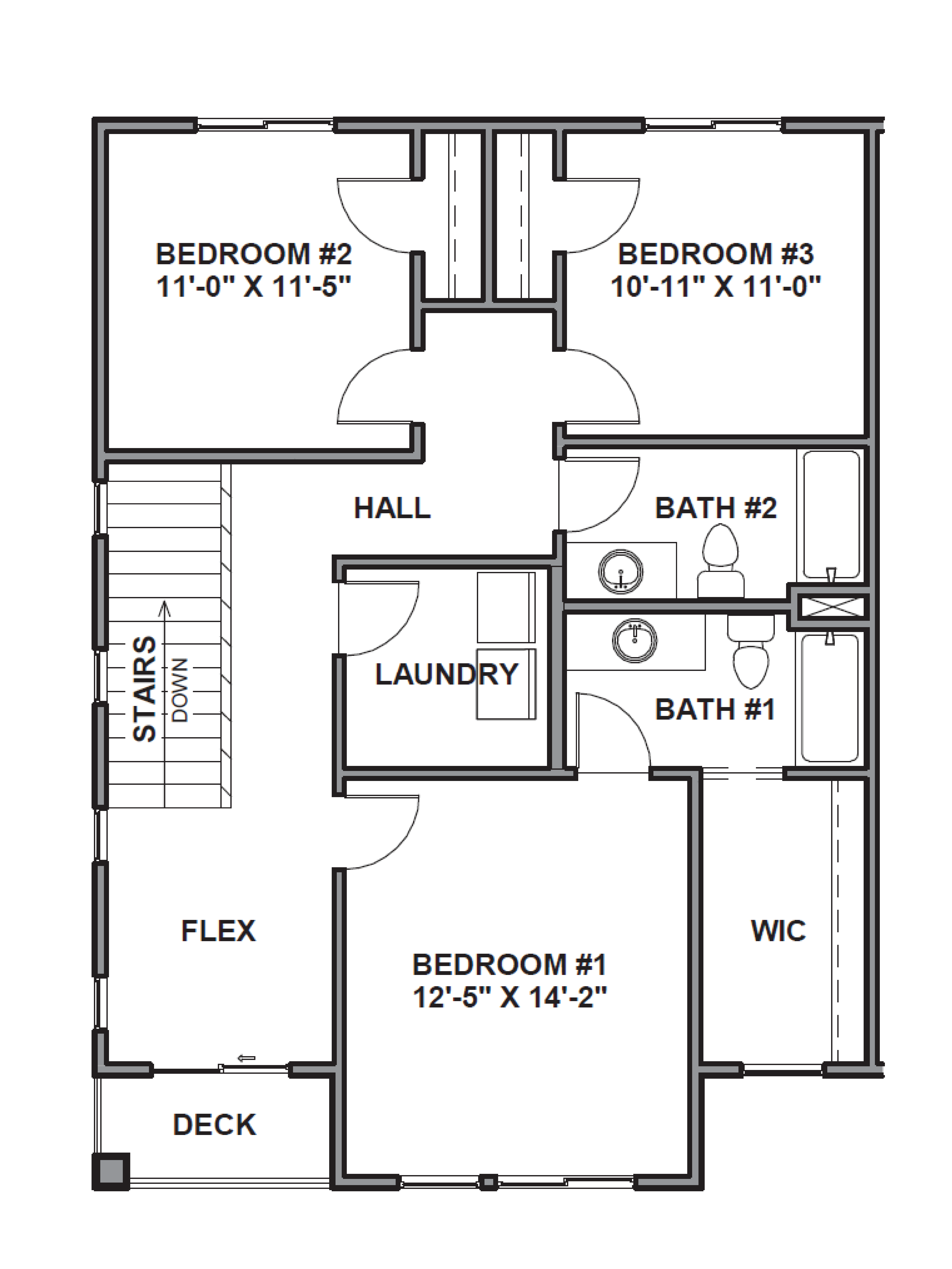 Third floor of the overton townhome plan in our inverness community in lehi, utah