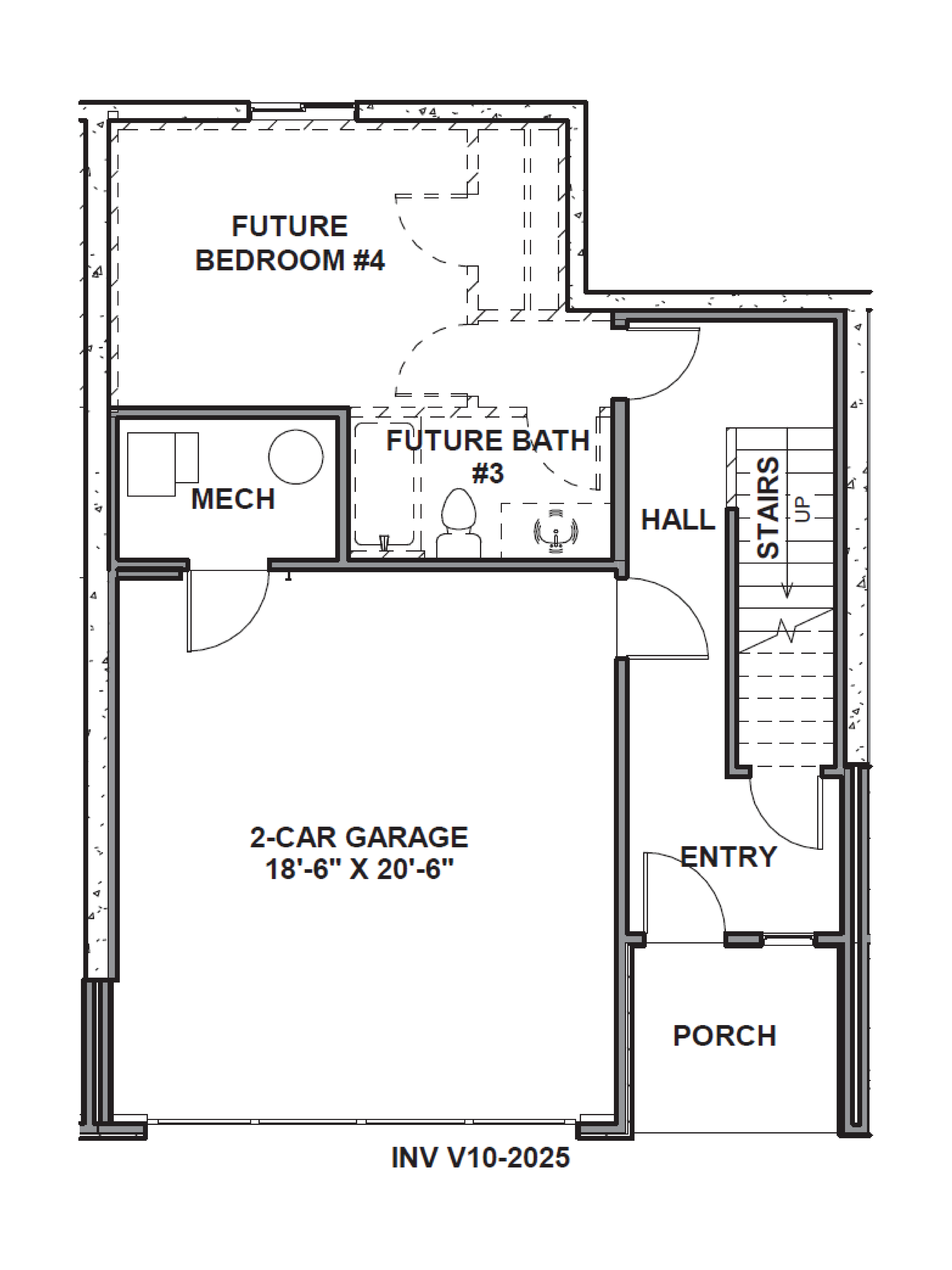 First floor of the overton townhome plan in our inverness community in lehi, utah