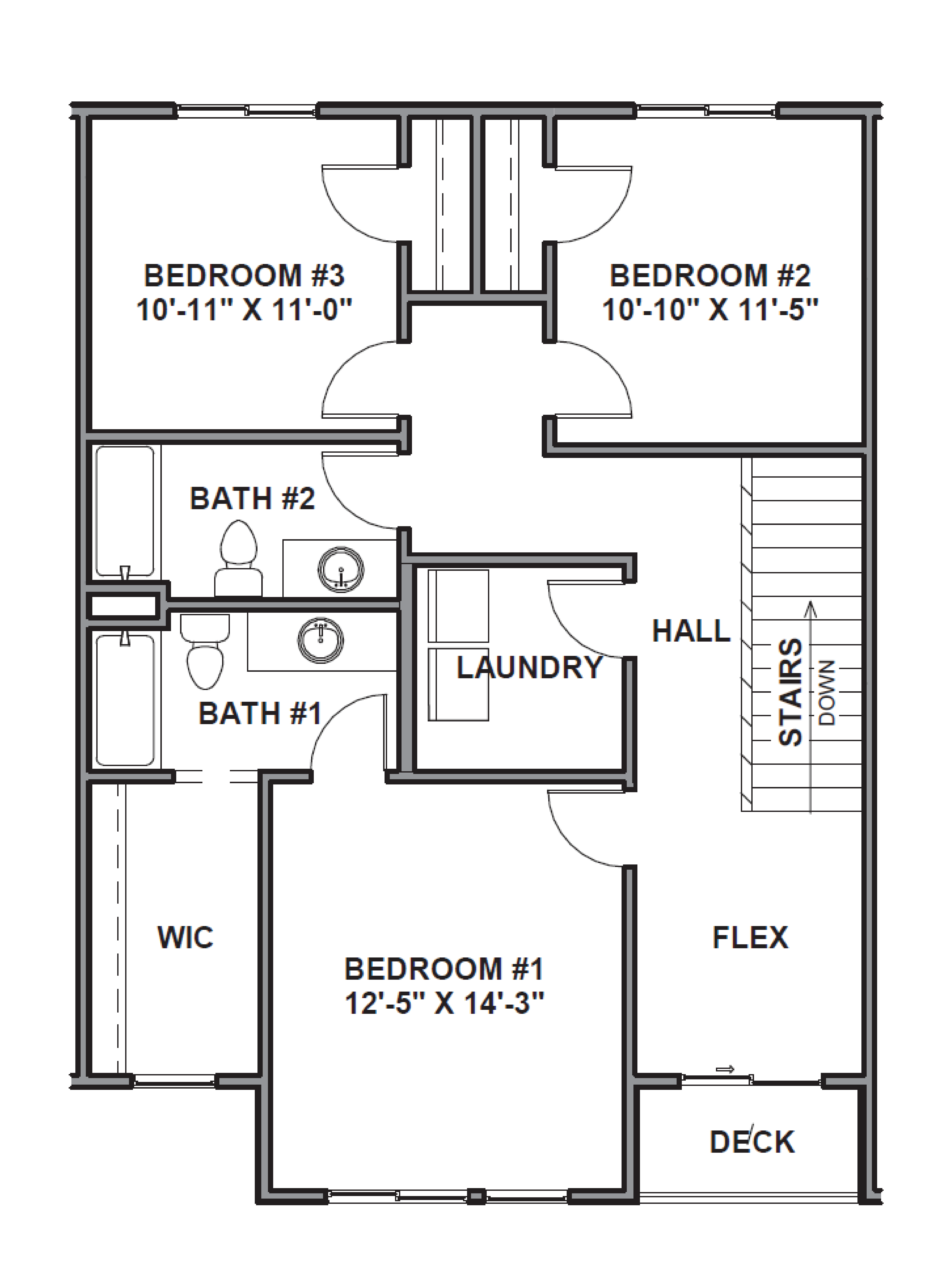 Third floor of the overton townhome plan in our inverness community in lehi, utah