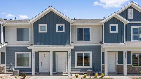 Dumont farmhouse exterior elevation in Spanish Fork Utah.