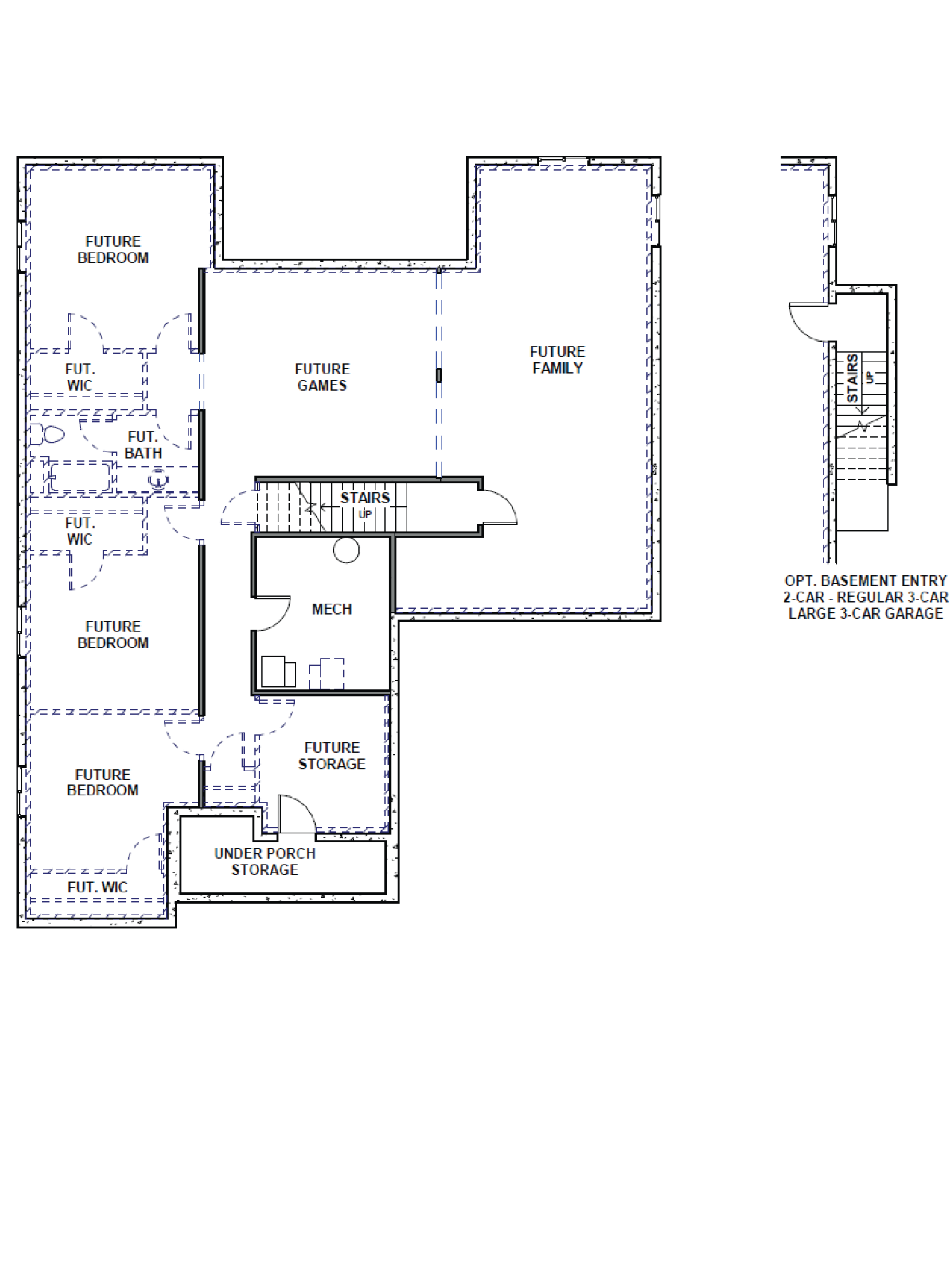 Brand new single story home in Grantsville with three car garage.