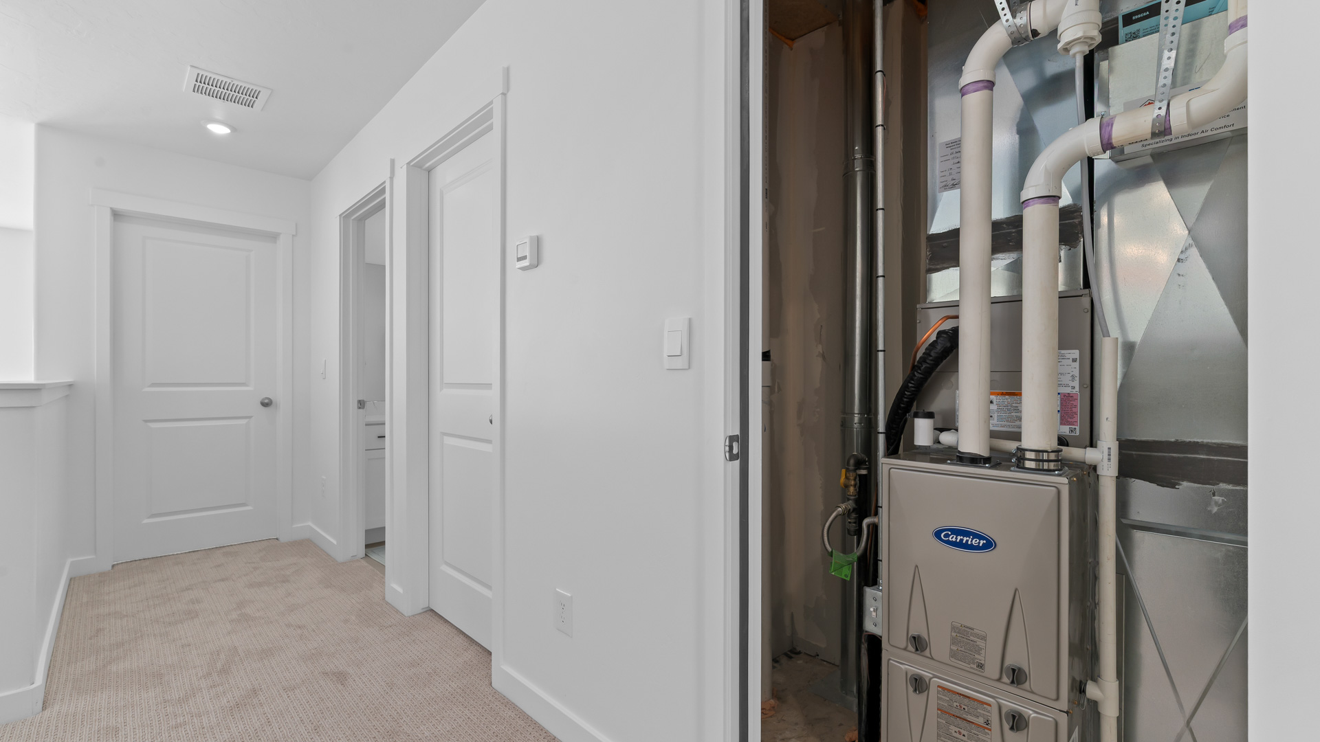 Upstairs utility closet.