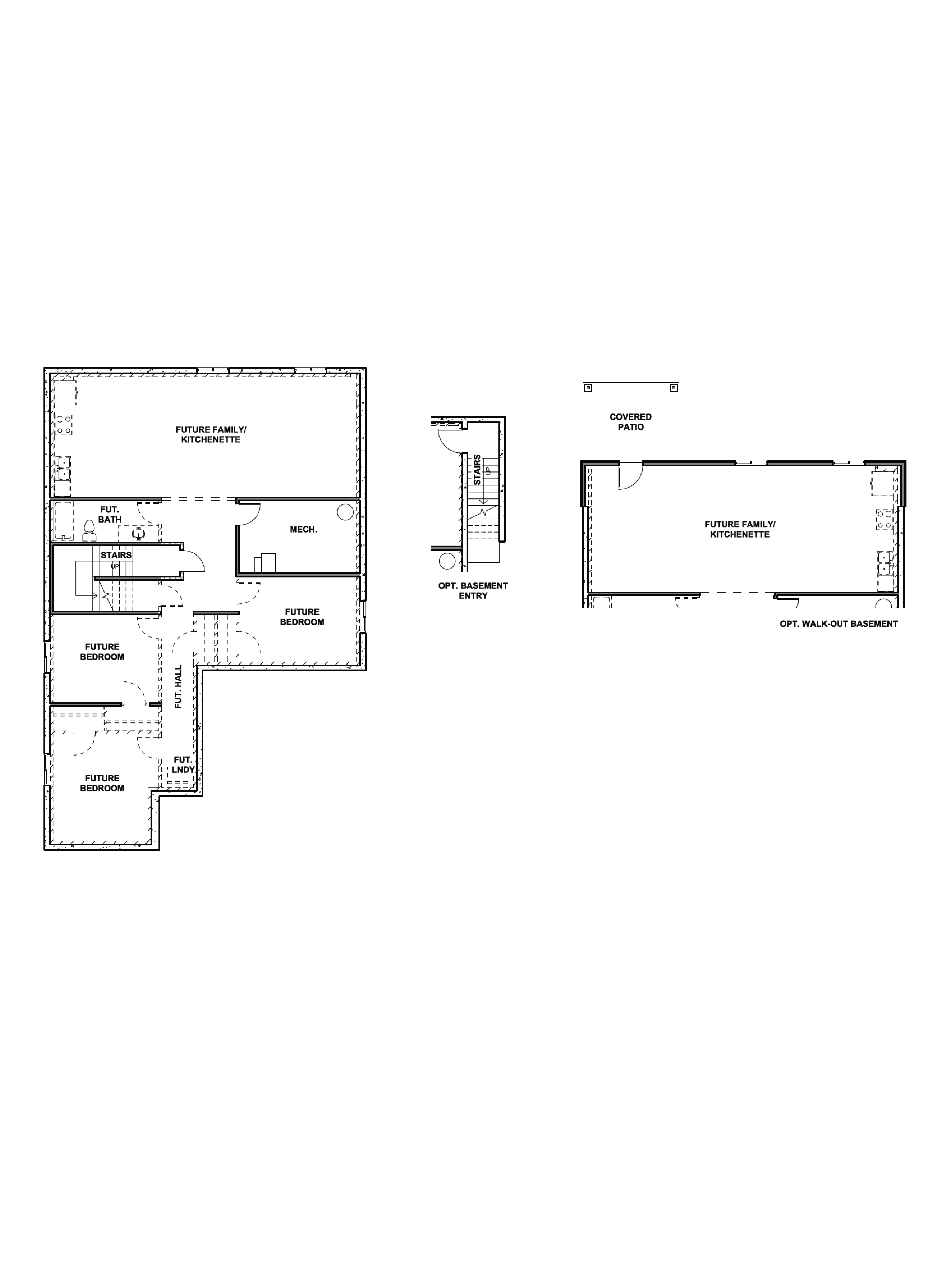 basement level of our cali plan in our montreux community in heber, utah