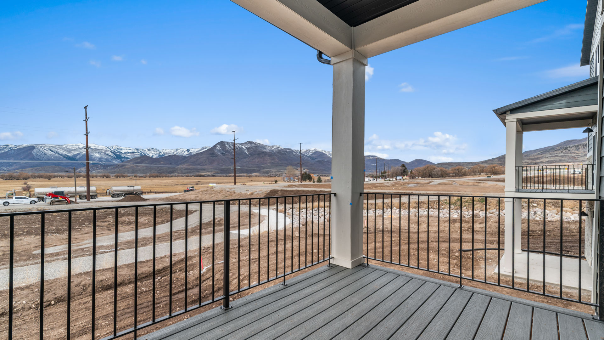Balcony off dining space.