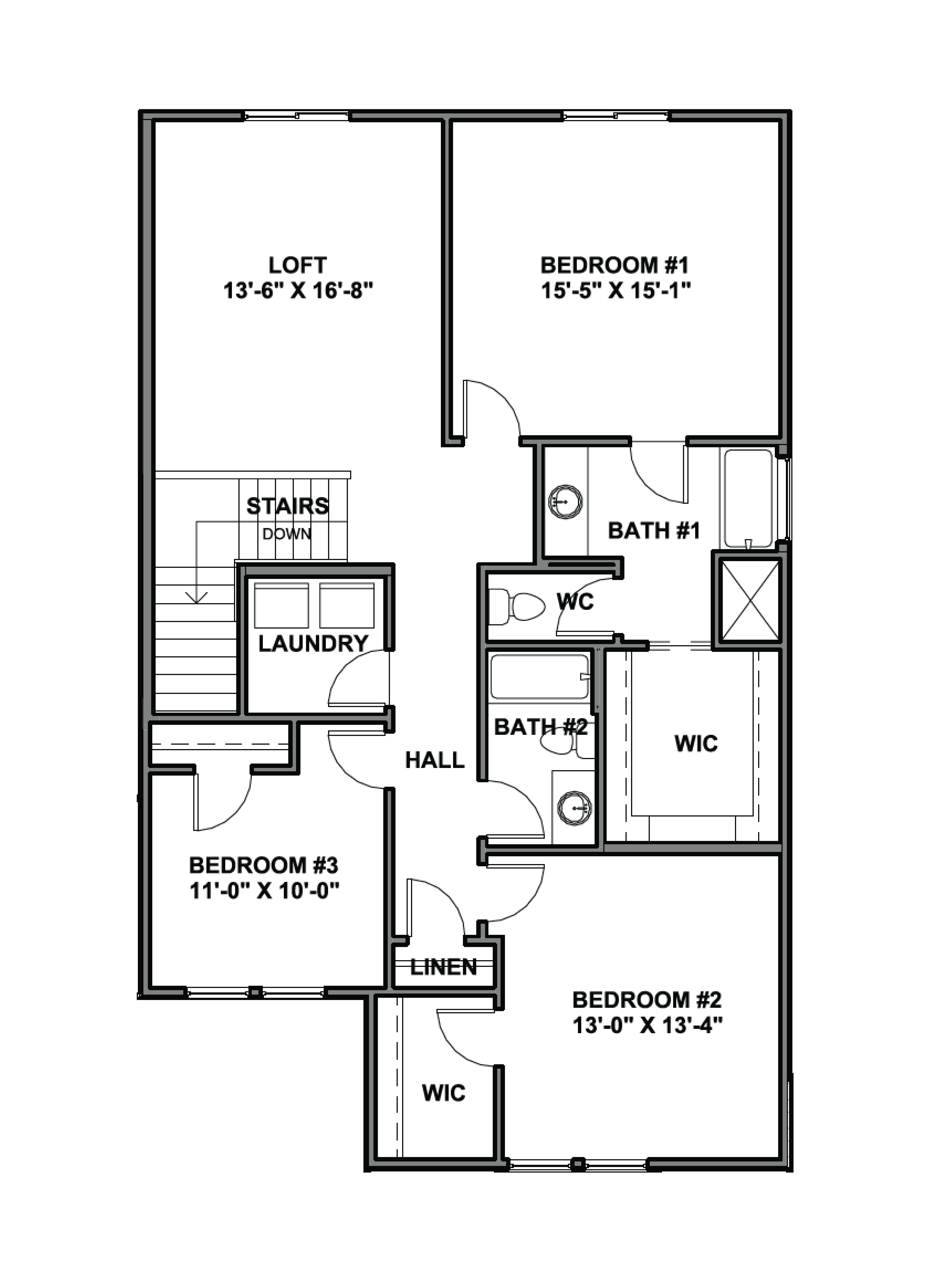 second floor of our clover plan in our montreux community in heber, utah