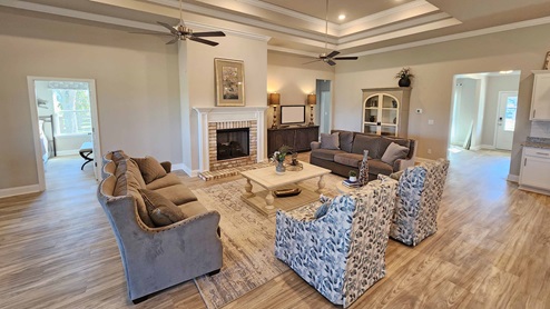 Kingston Living Area with Fireplace Upgrade