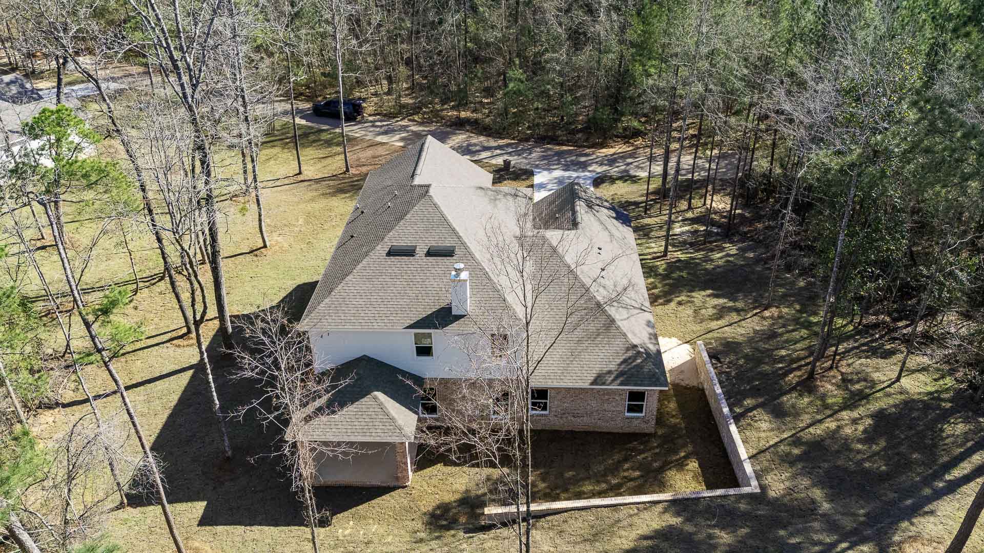 The Eleanor above of the back elevation of the home at Worthington.