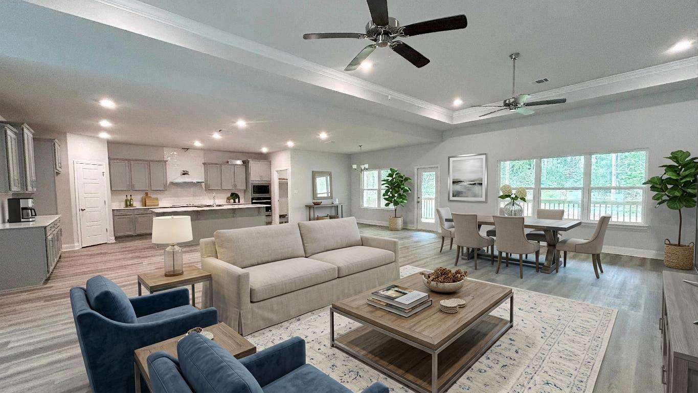 Open concept living area