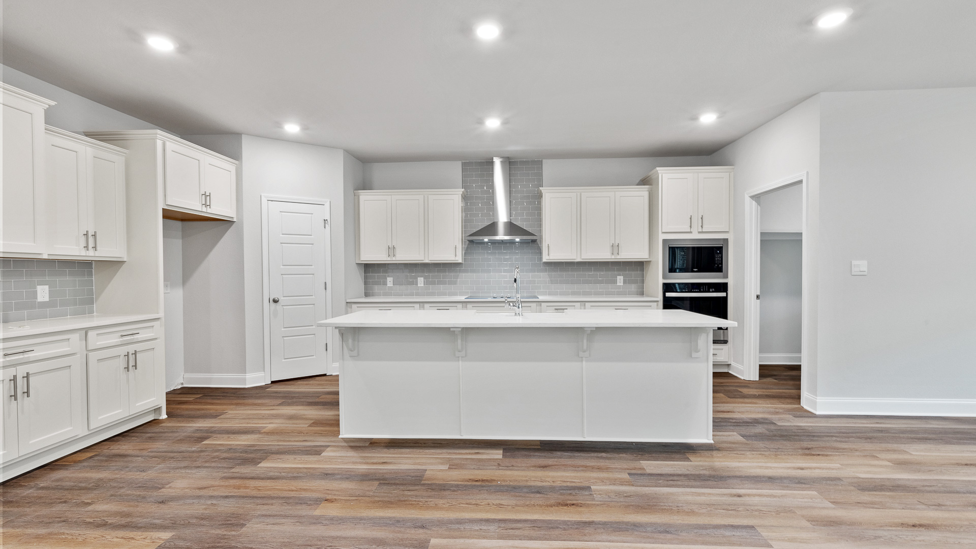 Spacious kitchen area inside the William