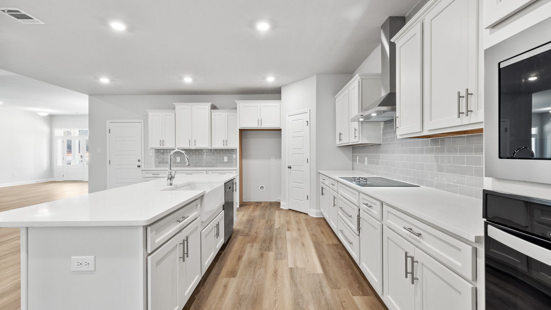 Sleek appliances inside the William plan