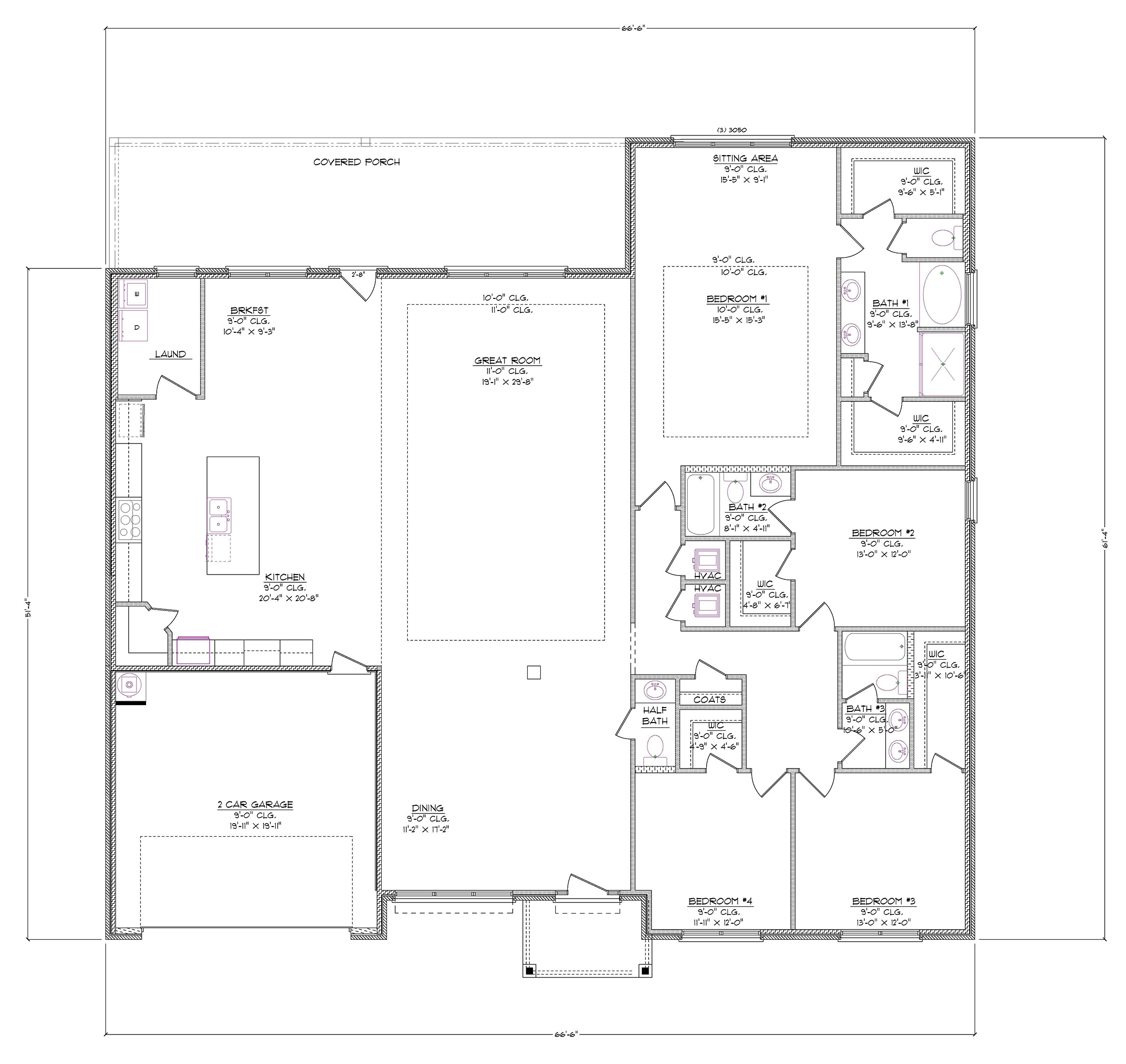 The William B Front Entry Floorplan
