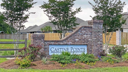 Castine Pointe monument entrance.