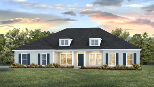 The Katherine B8 side entry exterior elevation in Palm Pointe.