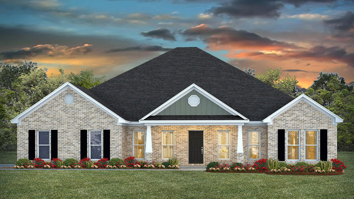 Kingston home with a side entry garage in Ocean Springs.