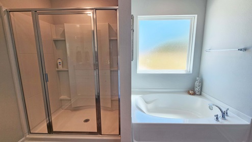 The primary bathroom for Cali floorplan.