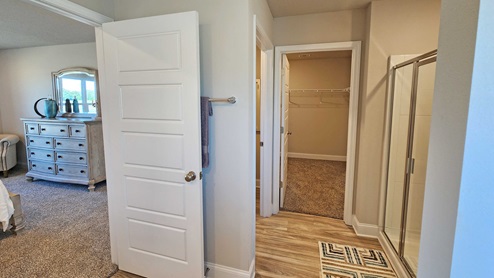 Spacious primary bathroom