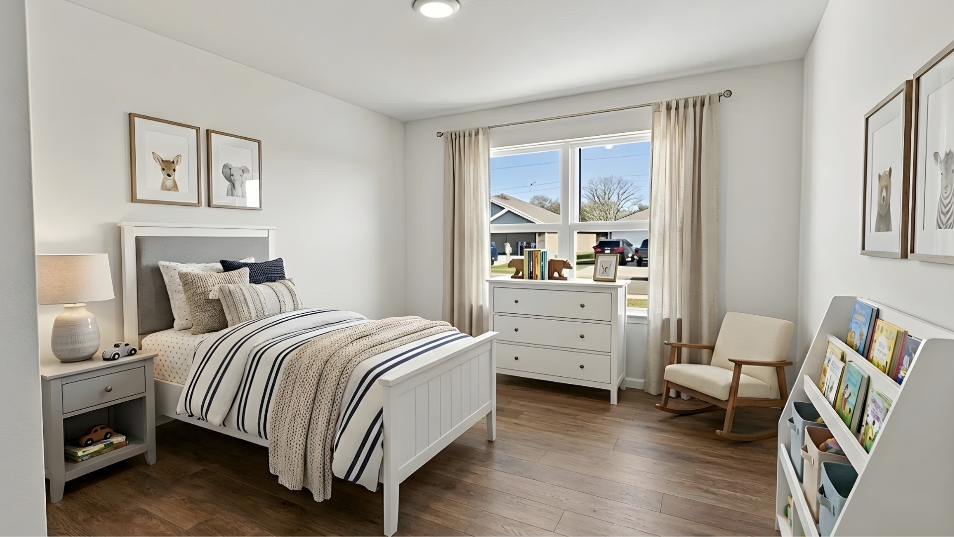 Secondary bedroom in the Booth by D.R. Horton.