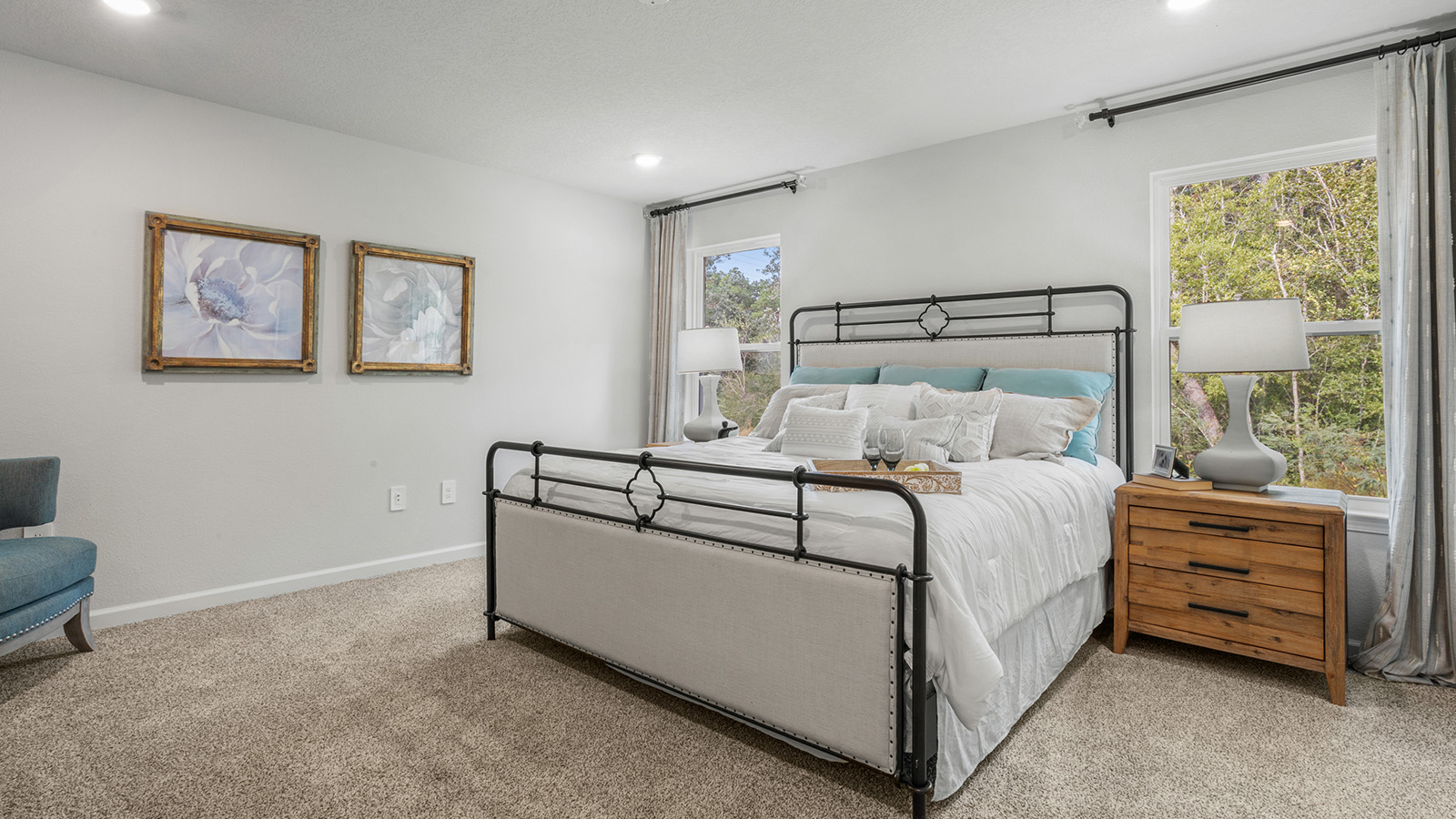 Spacious primary bedroom