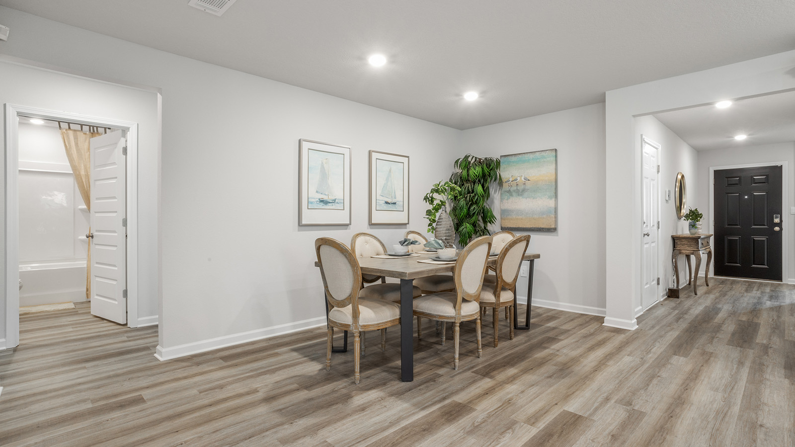 Spacious and open floor concept of main area