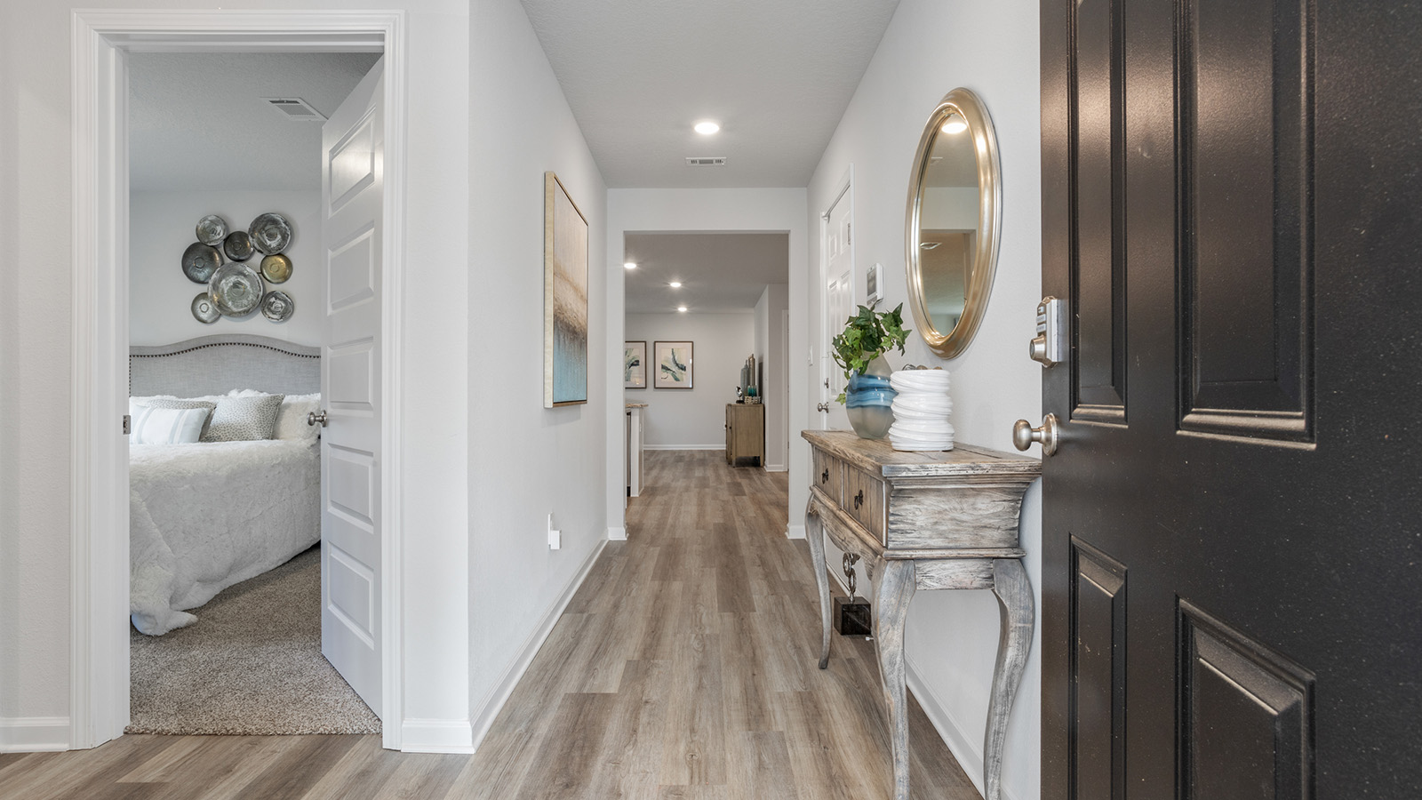Spacious hallway inside the Lakeside