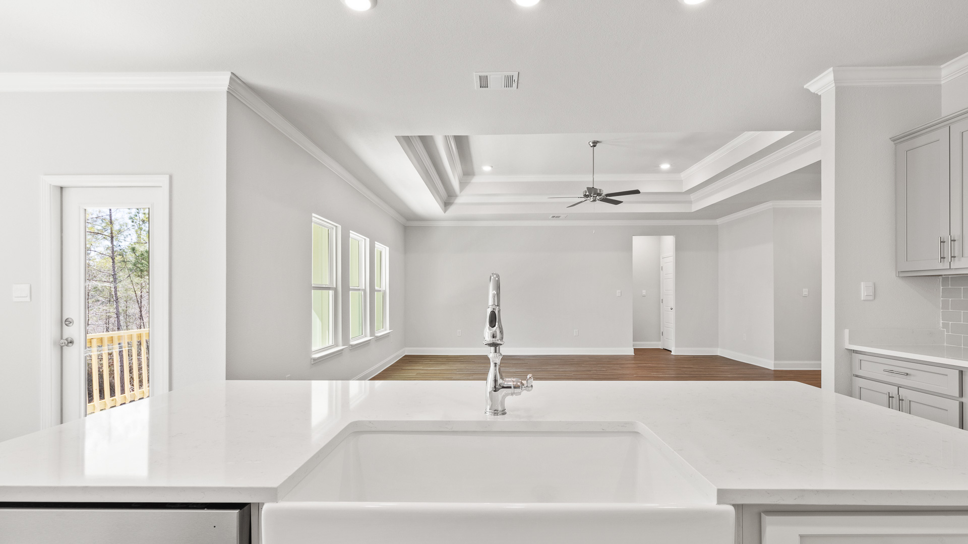 Gourmet sink inside the kitchen