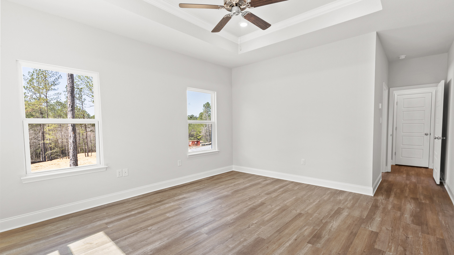 Bright and airy primary bathroom