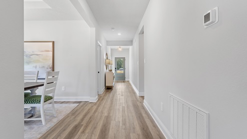 Hallway showcasing the Camden's open floorplan.