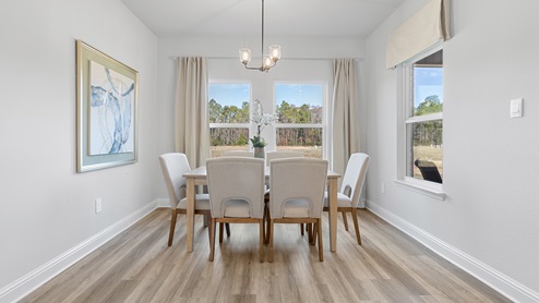 Dining area adjacent to kitchen.