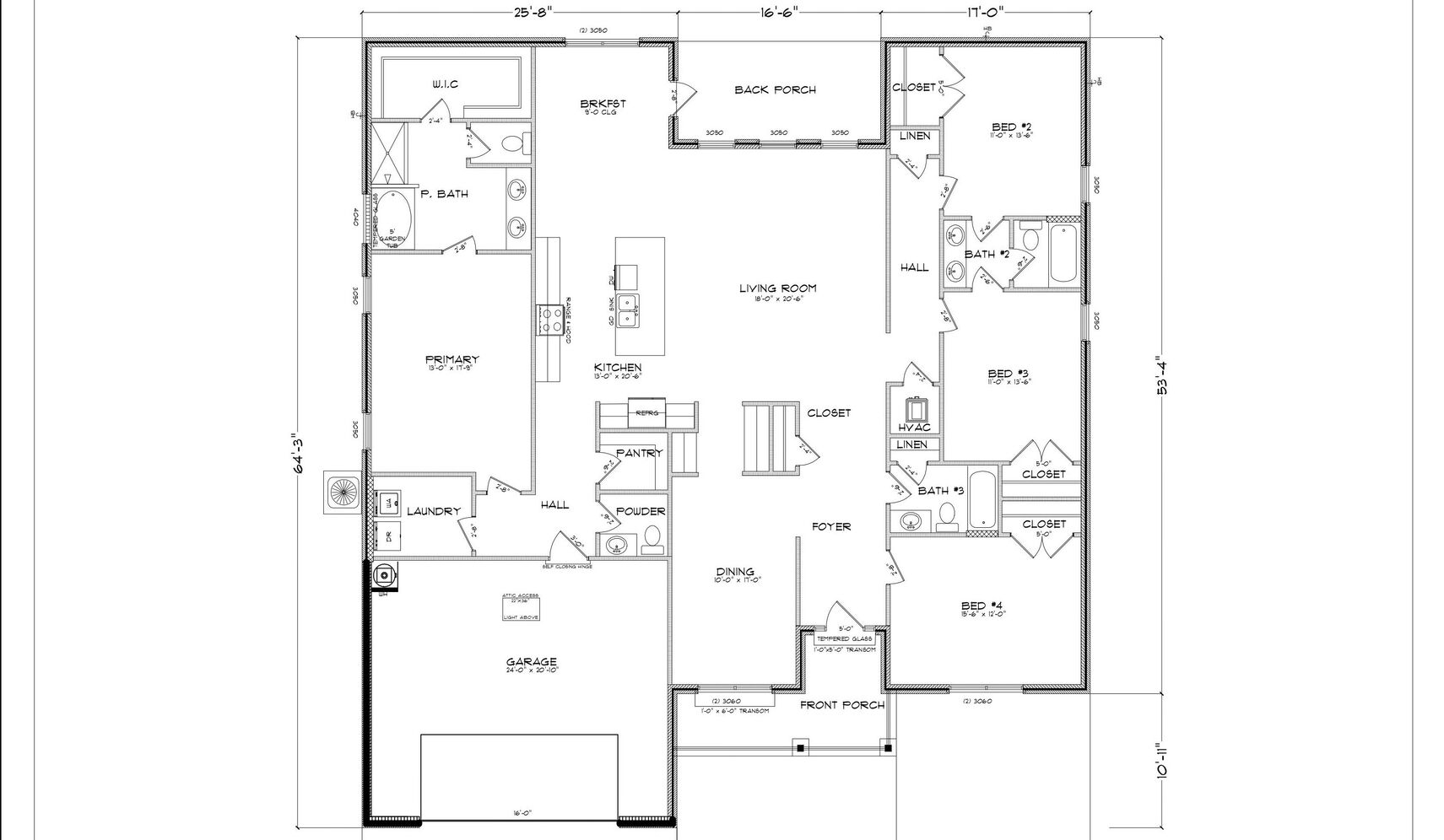 The Gina front entry floorplan in River Hills.