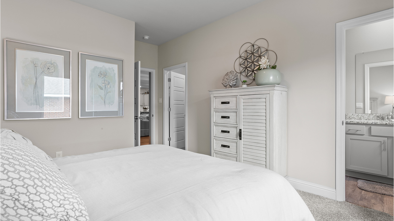 Guest suite in a new Hawthorne floorplan.